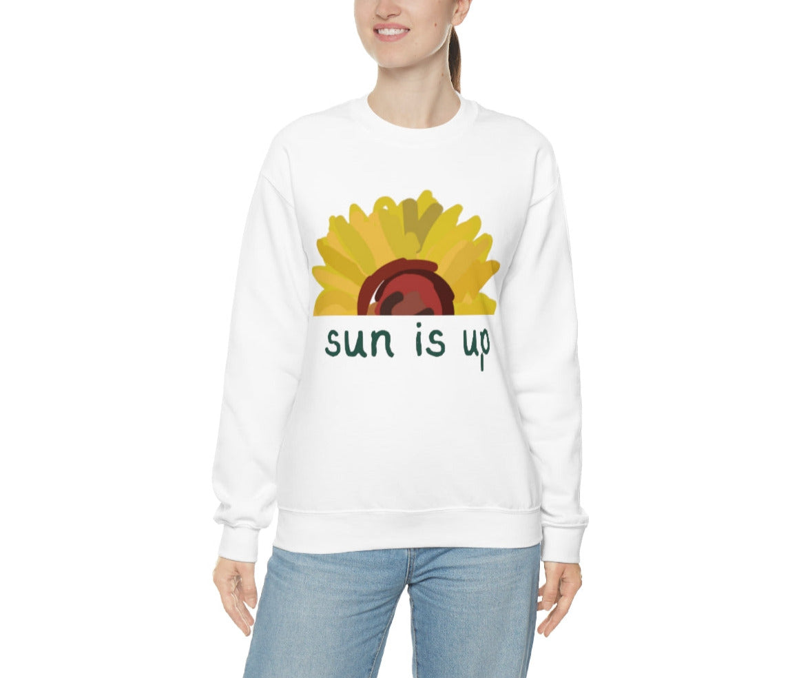 Sun Is Up. Unisex Heavy Blend Crewneck Sweatshirt.