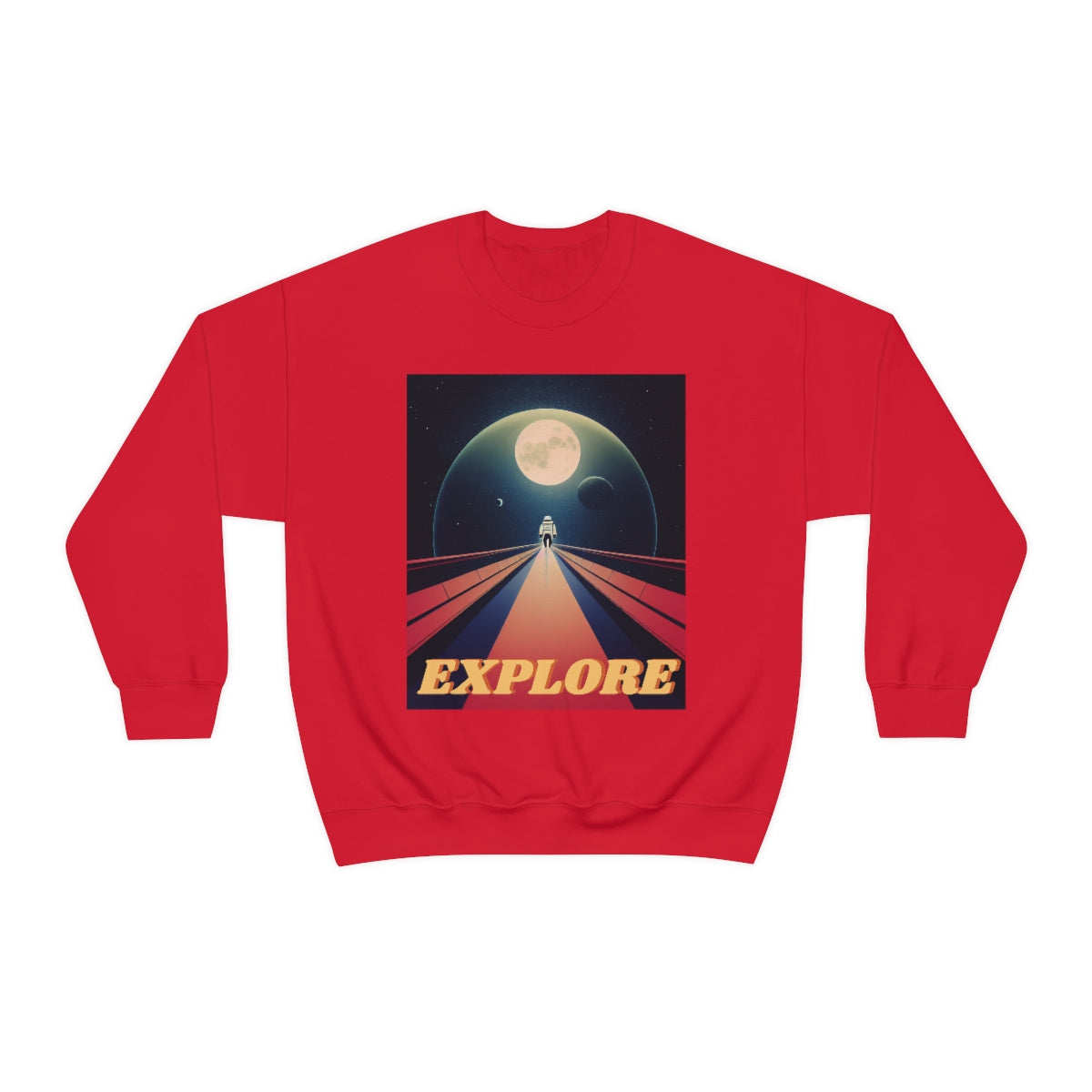 Explore Strange New Planets. Unisex Heavy Blend Crewneck Sweatshirt.