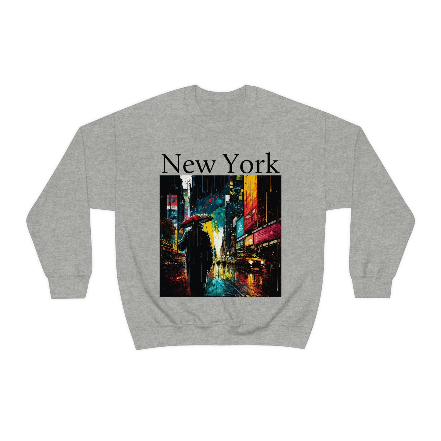 Times Square, New York City. Original Art. Unisex Heavy Blend Crewneck Sweatshirt.