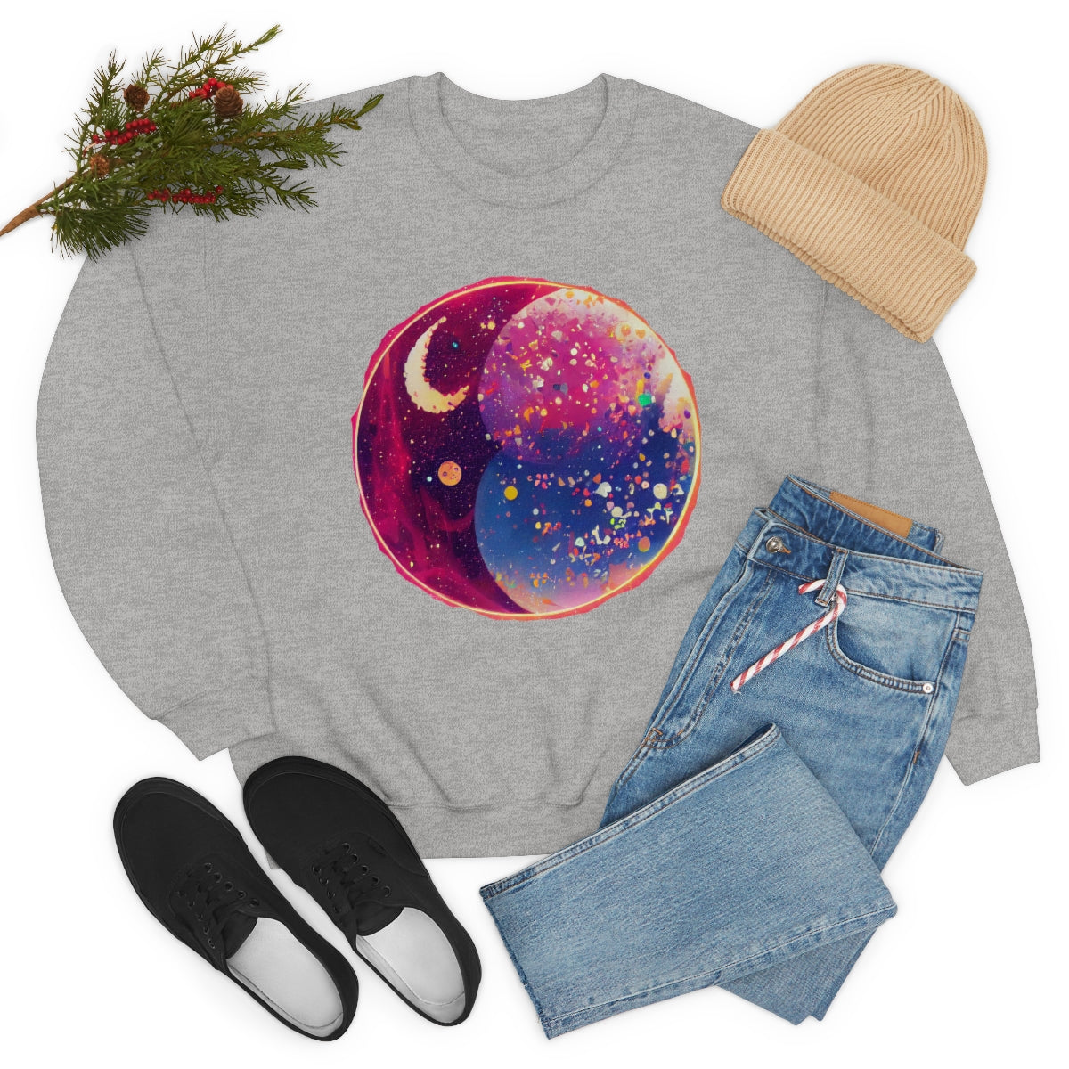 The Candy Galaxy - Original Art. Unisex Heavy Blend Crewneck Sweatshirt.