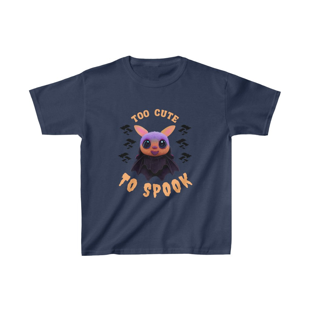 Too Cute Bat Wishing You A Happy Halloween. Unisex Heavy Cotton Tee. Kids Heavy Cotton™ Tee.