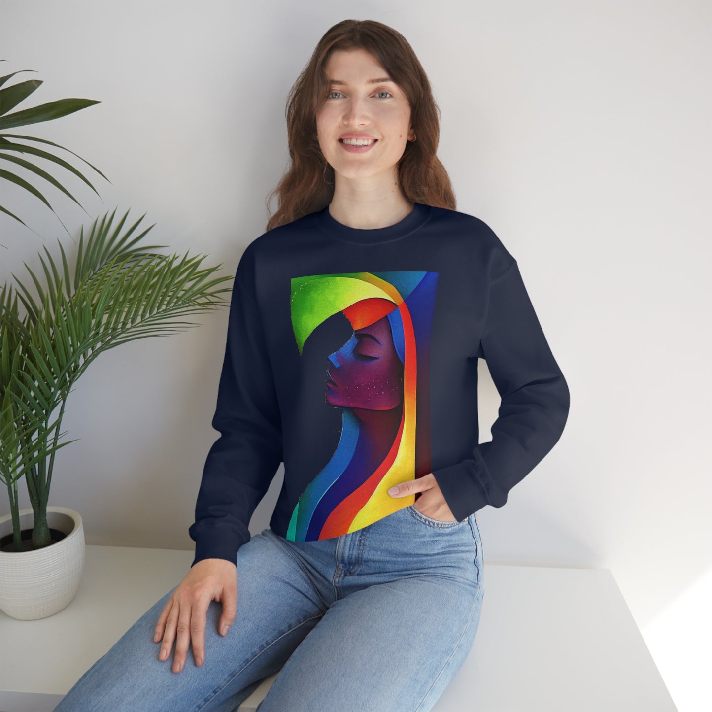 Depth Of Feelings. Original Art. Unisex Heavy Blend Crewneck Sweatshirt.