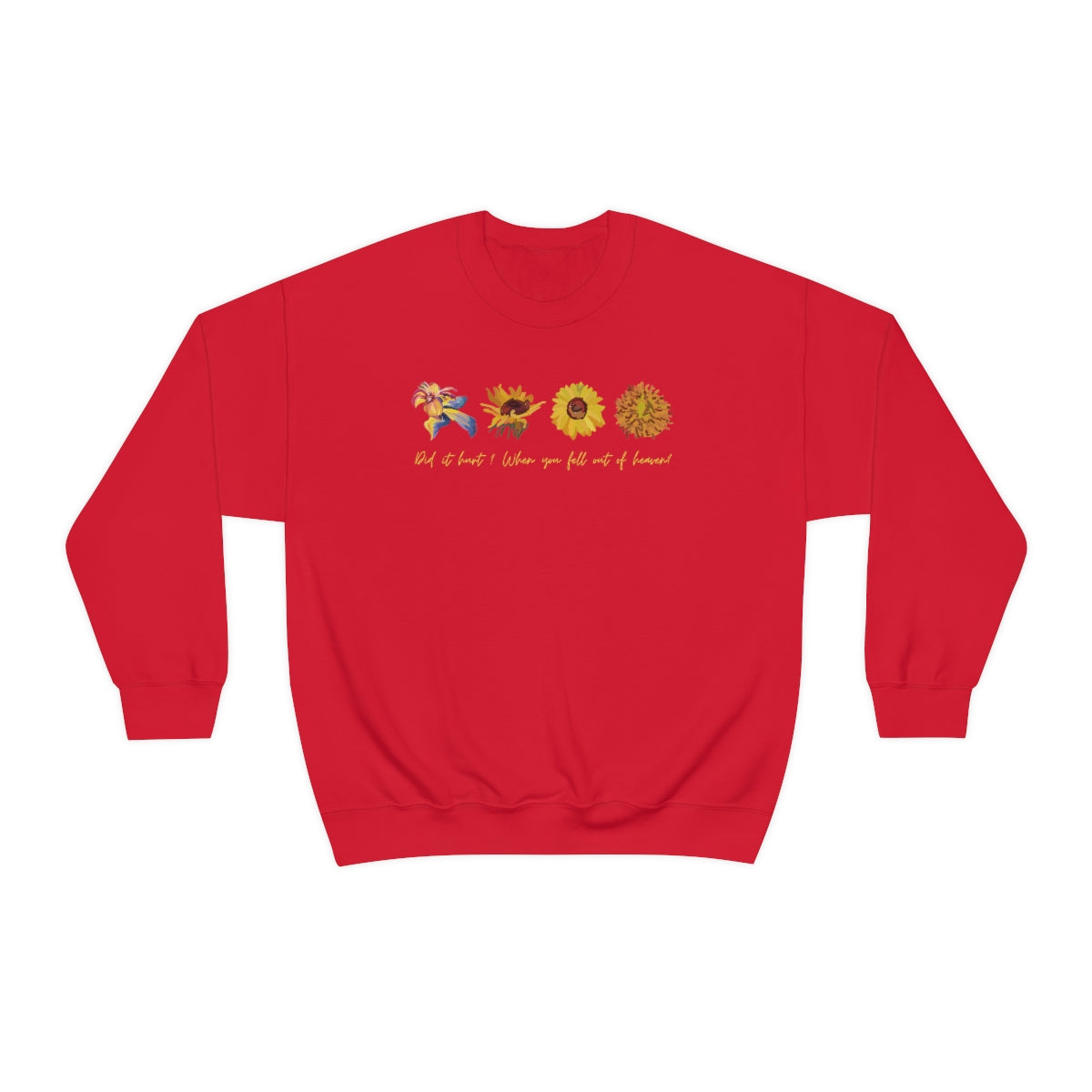 Wild flowers and Sunflowers Sweatshirt. Unisex Heavy Blend Crewneck Sweatshirt.