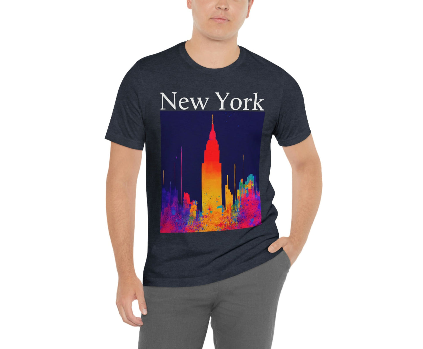 Empire State Of Creative. Original Art. Unisex Jersey Short Sleeve Tee.