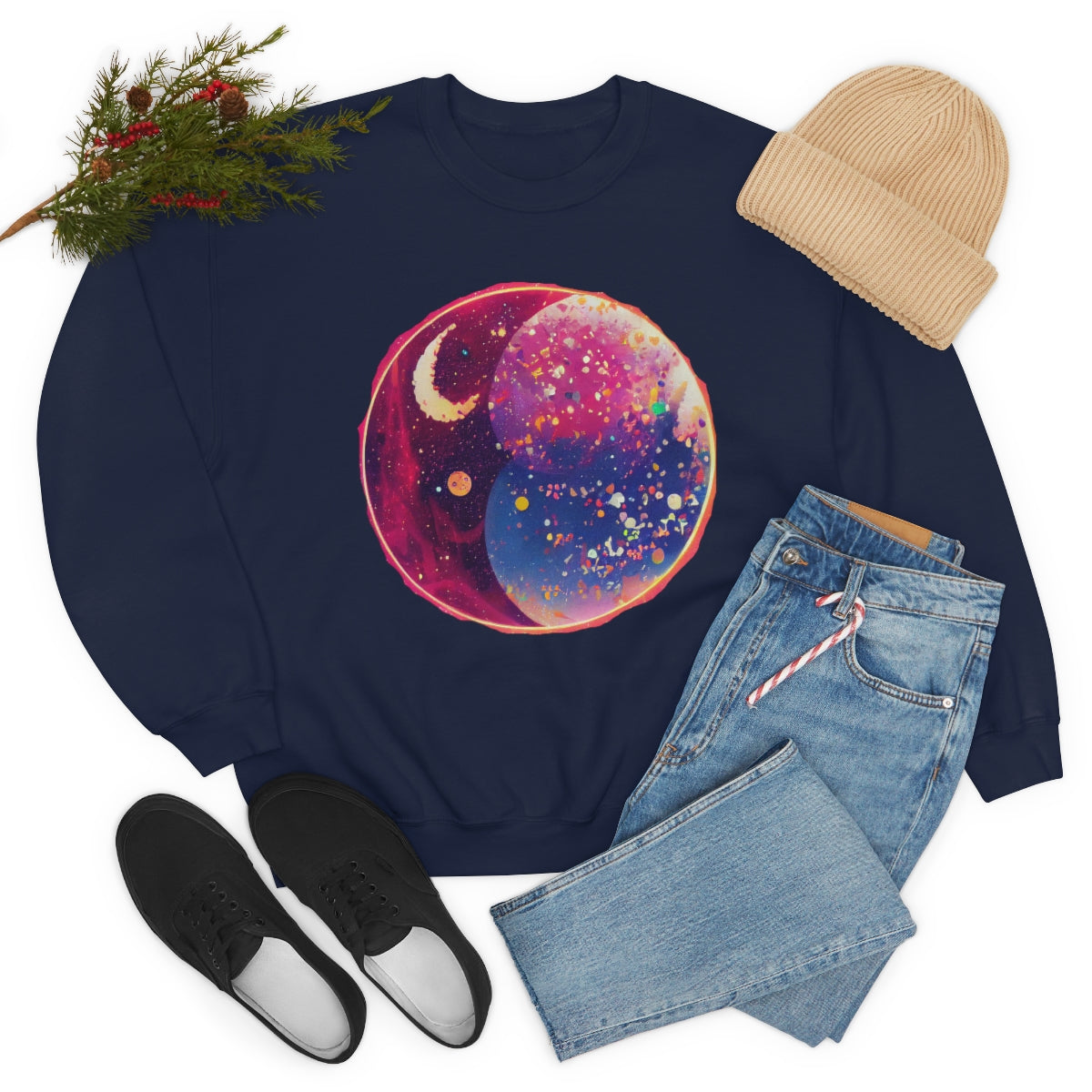 The Candy Galaxy - Original Art. Unisex Heavy Blend Crewneck Sweatshirt.