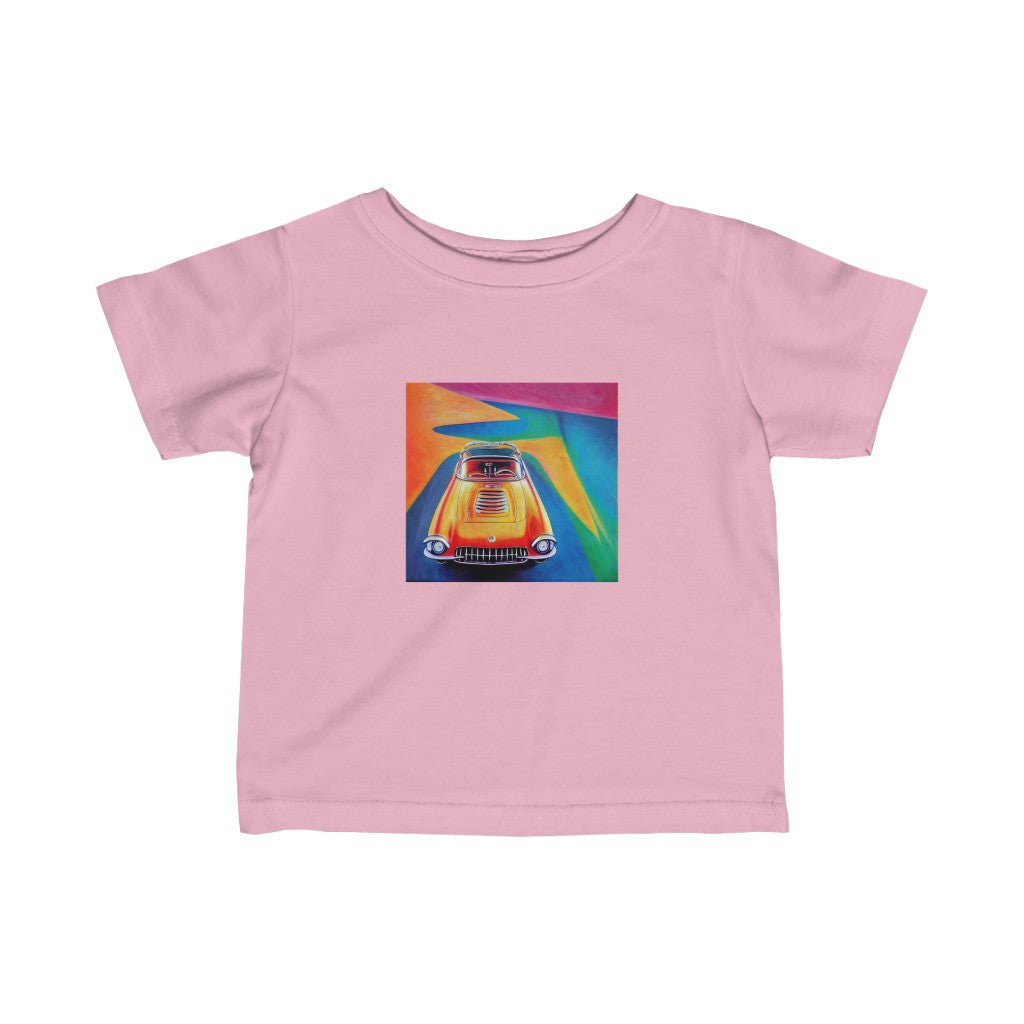 Streamline Sports Car. Original Art. Unisex Heavy Cotton Tee. Infant Fine Jersey Tee.