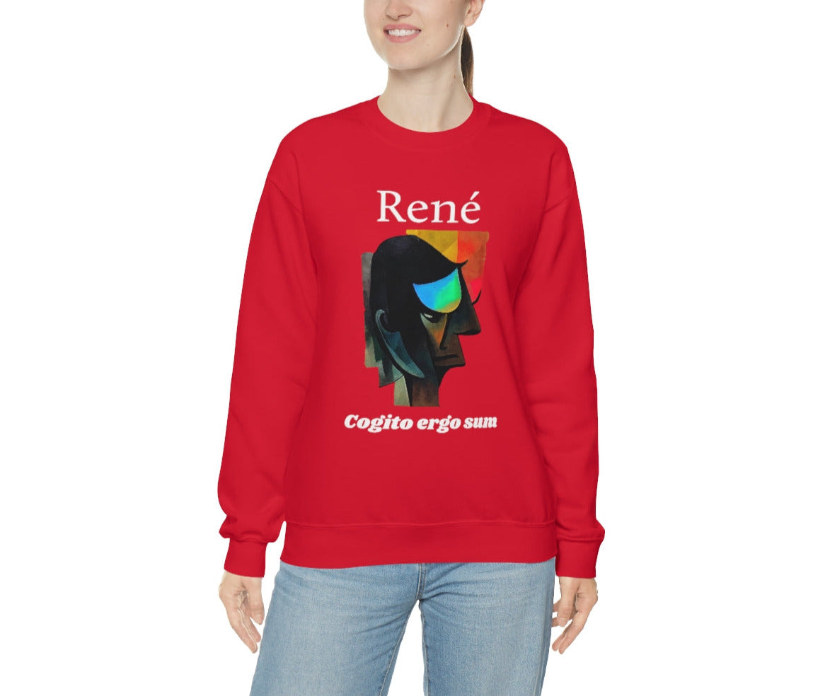 I Think Therefore I Am - Original Art. Unisex Heavy Blend Crewneck Sweatshirt.