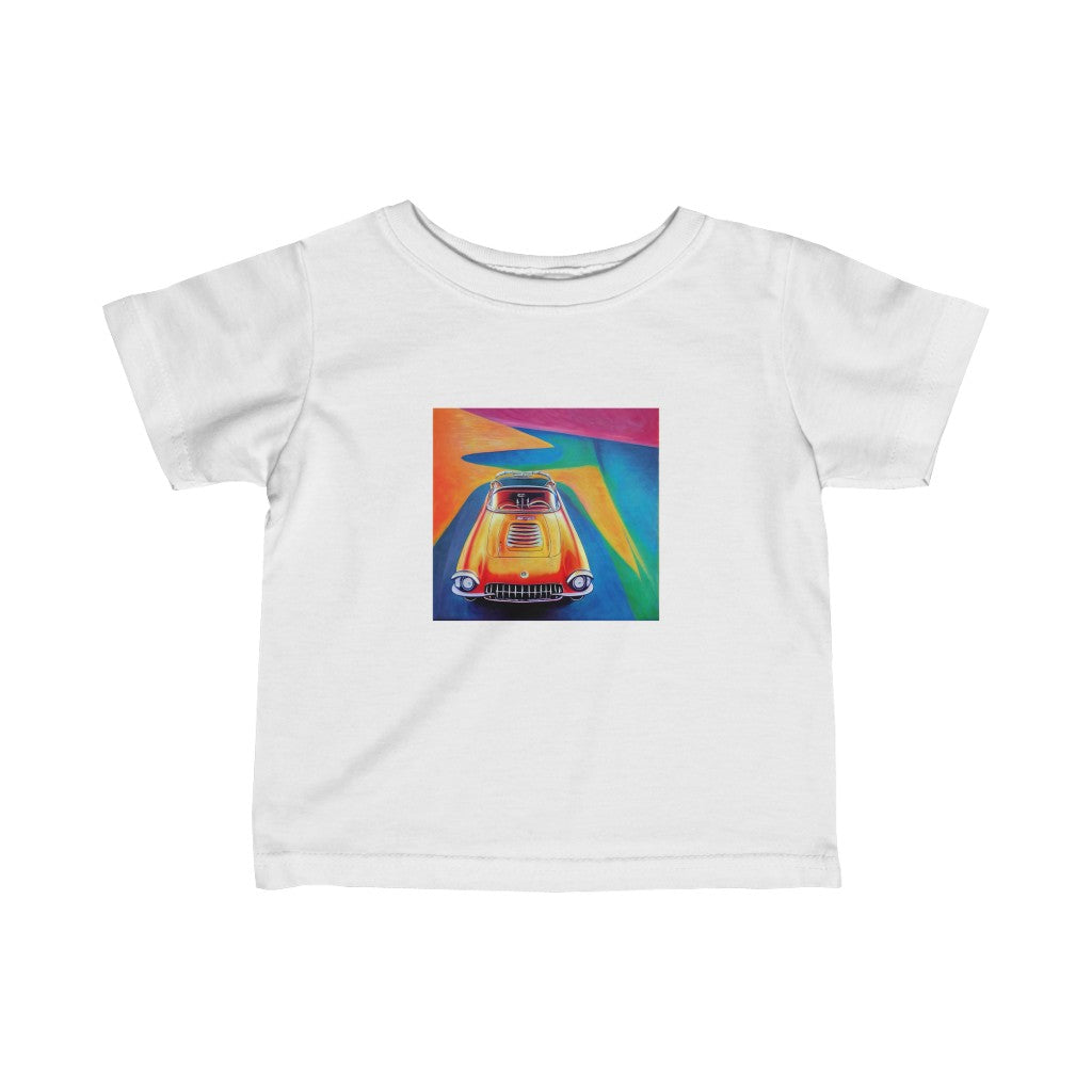 Streamline Sports Car. Original Art. Unisex Heavy Cotton Tee. Infant Fine Jersey Tee.