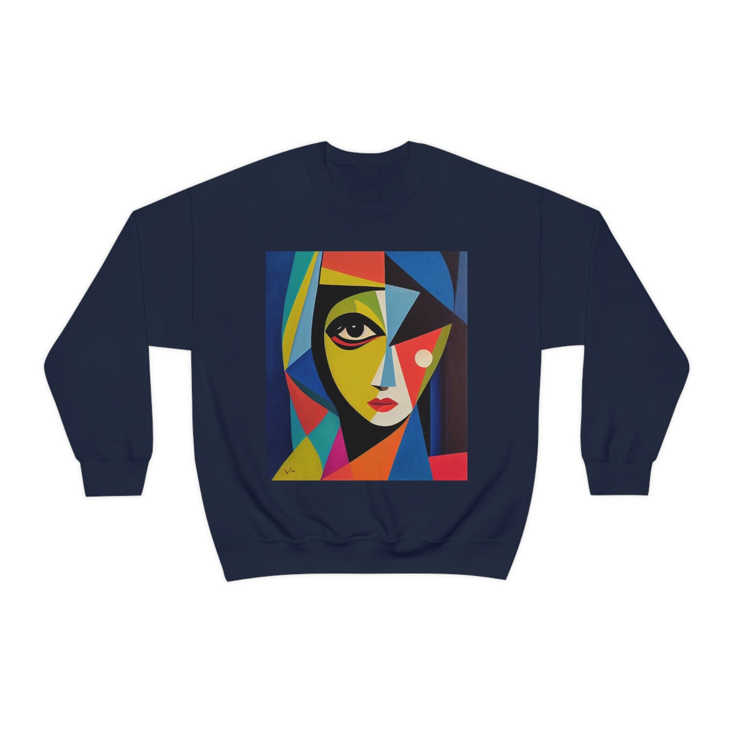Alexandria A Cubism Original Art. Unisex Heavy Blend Crewneck Sweatshirt.