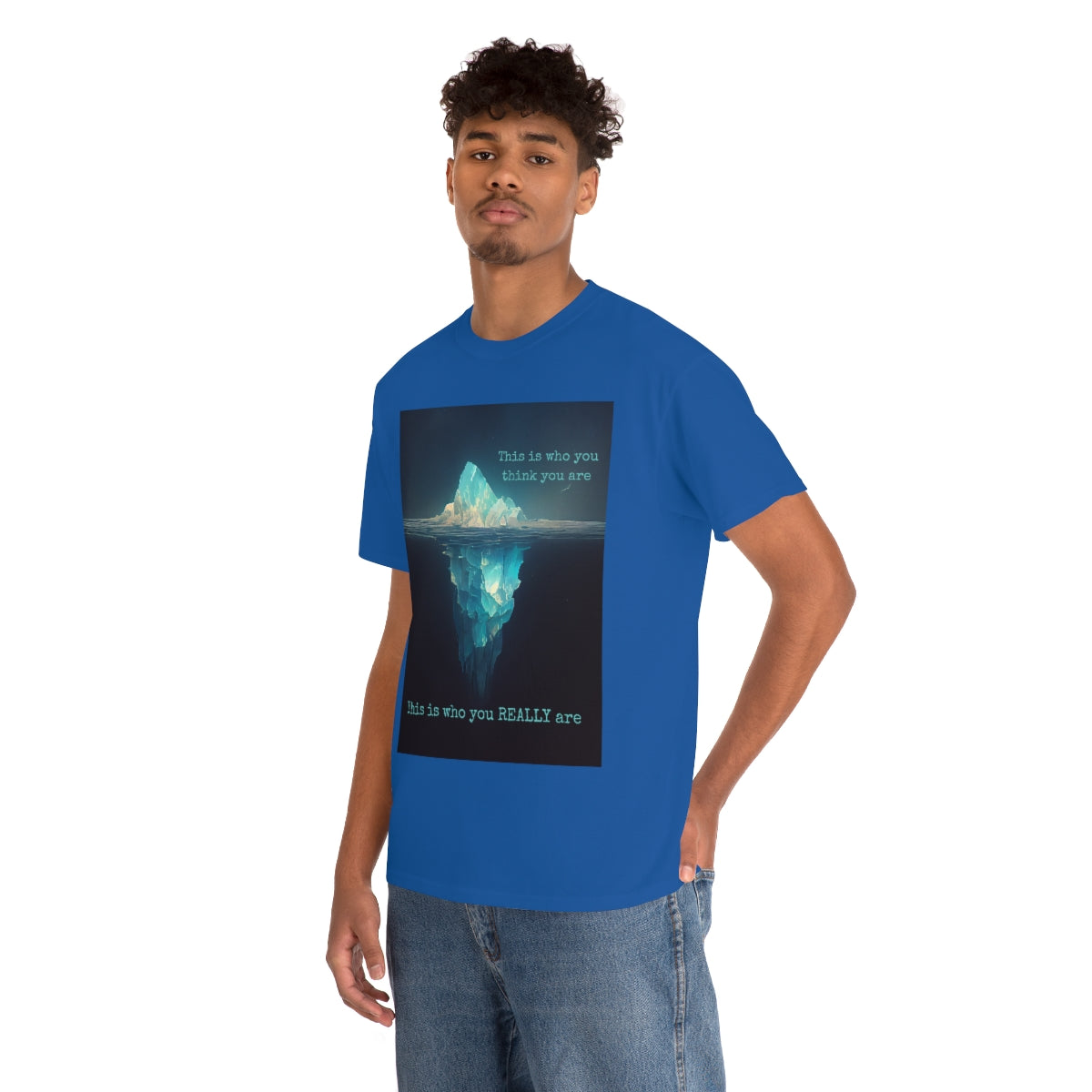 Believe In Yourself. Original Artwork. Unisex Heavy Cotton Tee.