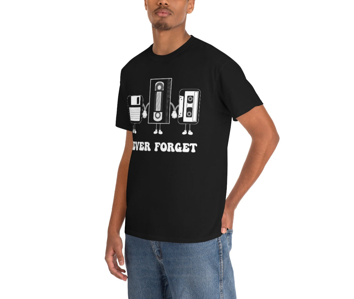 Never Forget Our Nostalgia Origins! Unisex Heavy Cotton Tee.