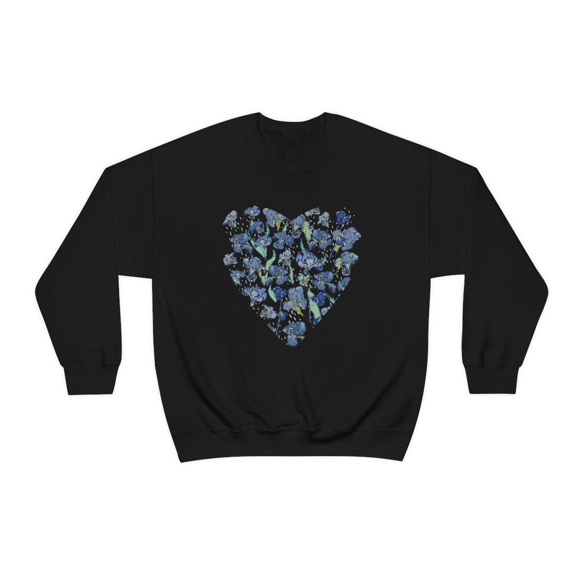 Blue Wildflowers. Unisex Heavy Blend Crewneck Sweatshirt.