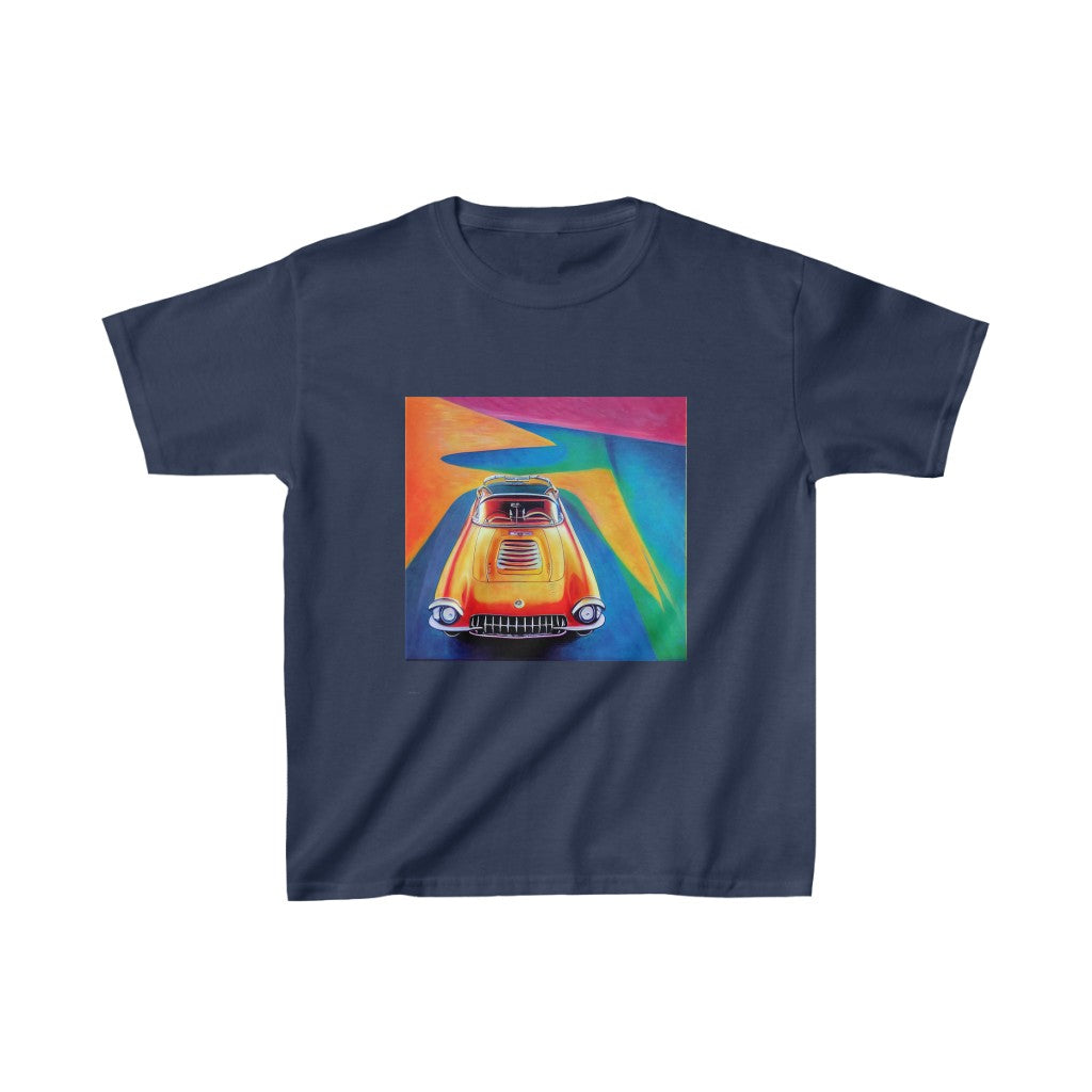 Streamline Sports Car. Original Art. Unisex Heavy Cotton Tee. Kids Heavy Cotton™ Tee.