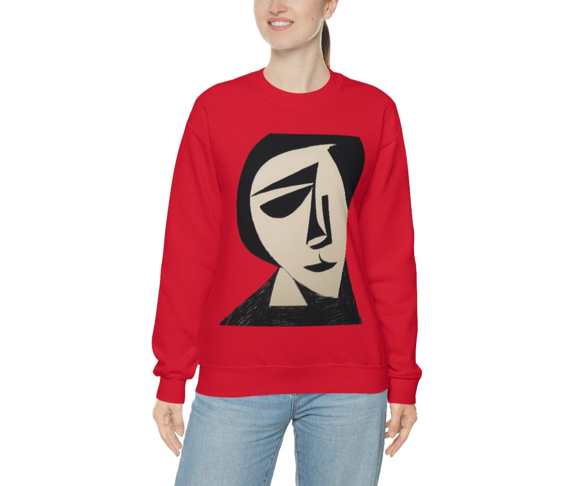 The Inventor - Original Art Remembering Overlooked Woman Scientists. Unisex Heavy Blend Crewneck Sweatshirt.