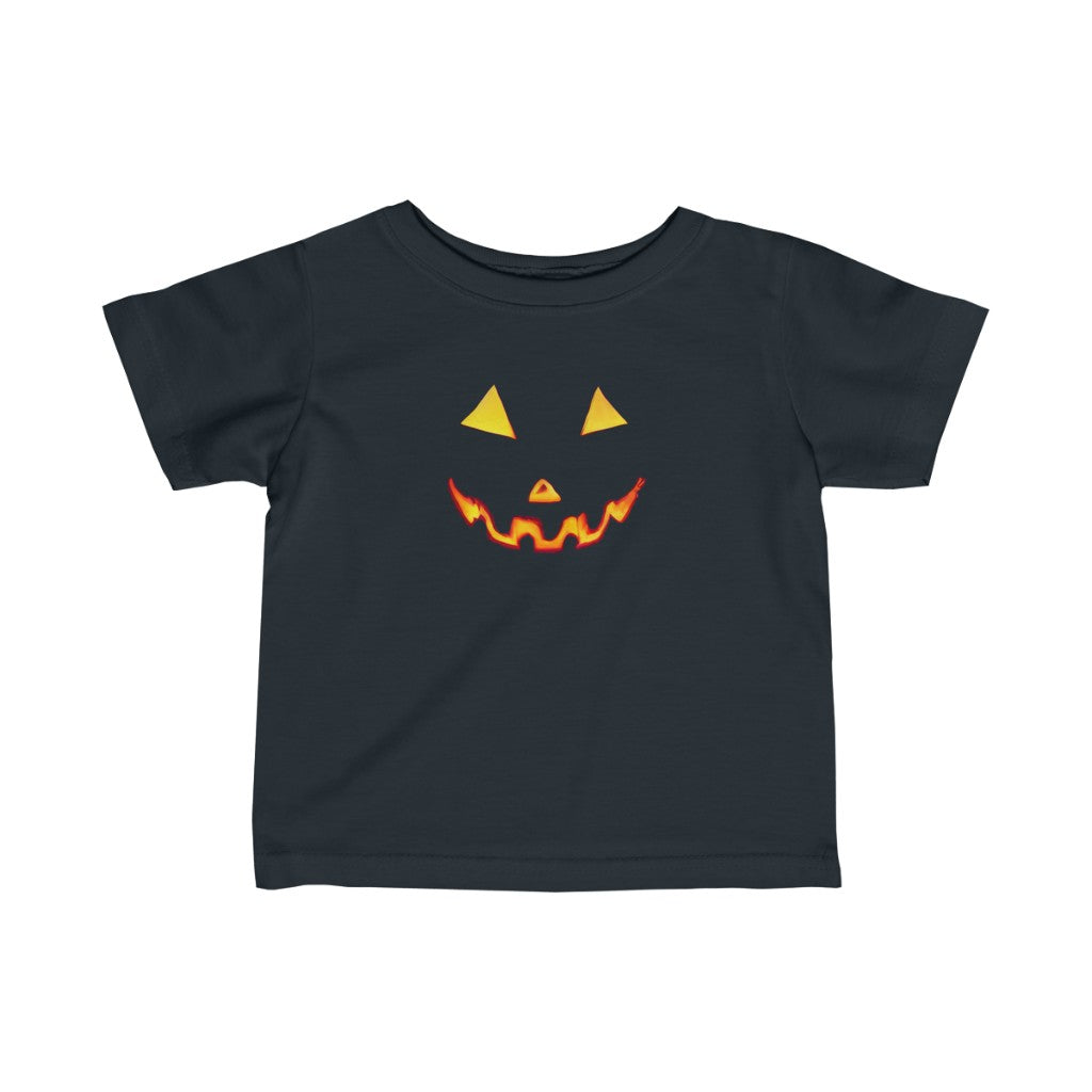 Giant Artistic Jack O' Lantern Face. Unisex Heavy Cotton Tee. Infant Fine Jersey Tee.