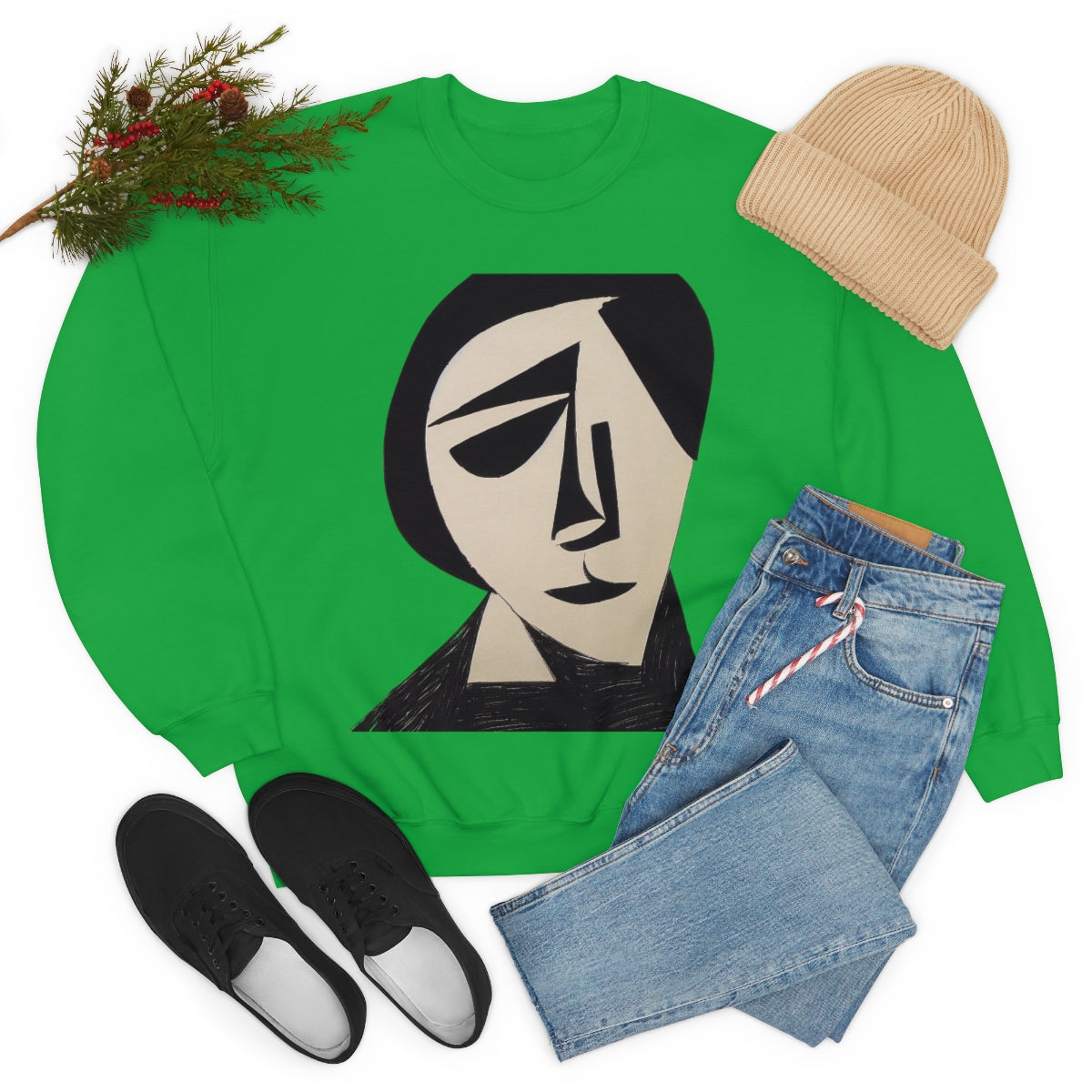 The Inventor - Original Art Remembering Overlooked Woman Scientists. Unisex Heavy Blend Crewneck Sweatshirt.