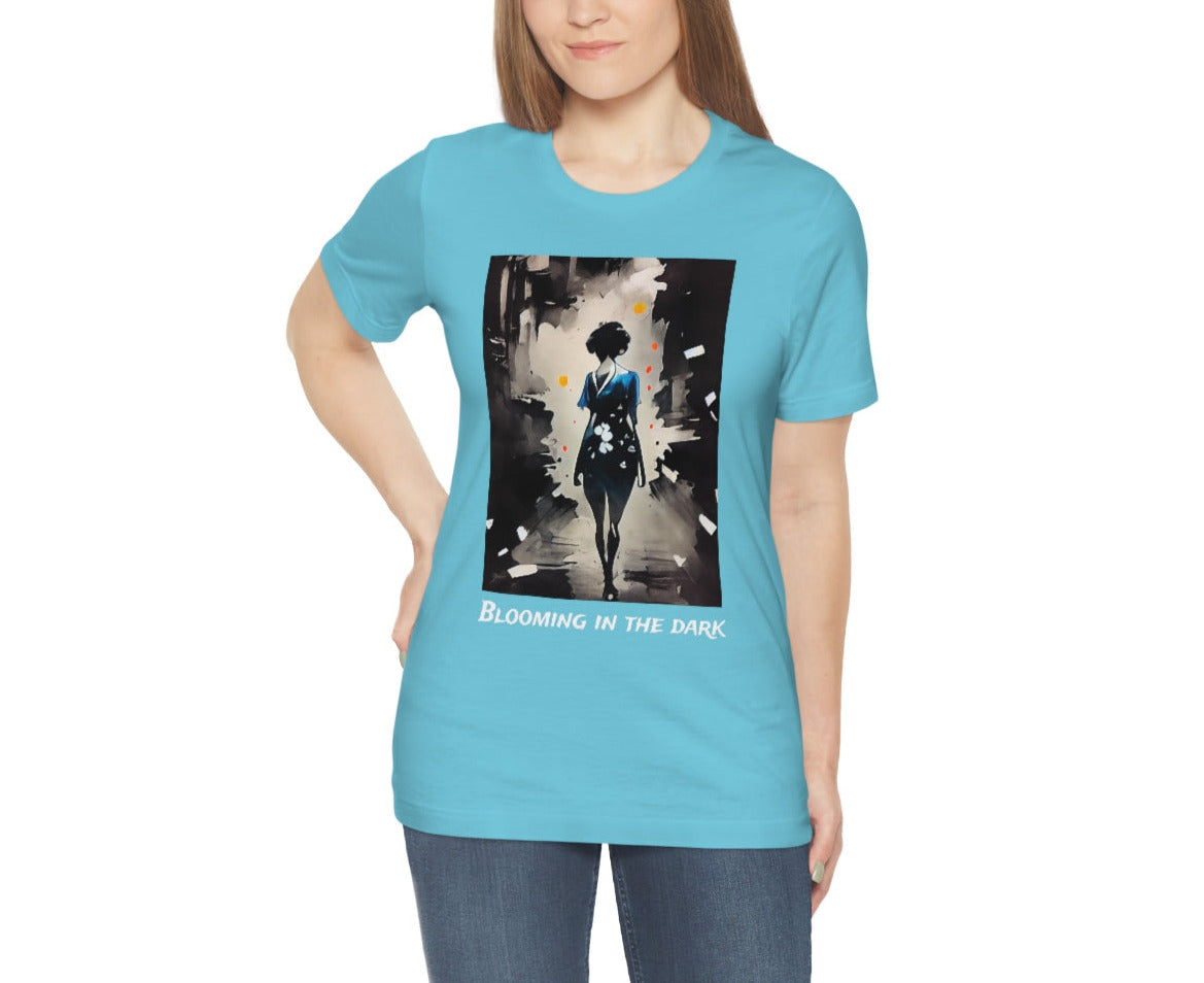 Blooming In The Dark - Original Art. Unisex Jersey Short Sleeve Tee.