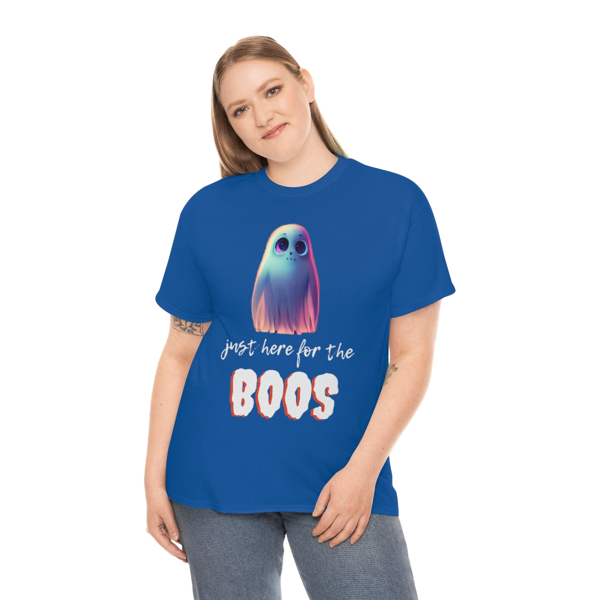 Ghoul Just Coming In For the Boos! Halloween Ghoul. Unisex Heavy Cotton Tee.