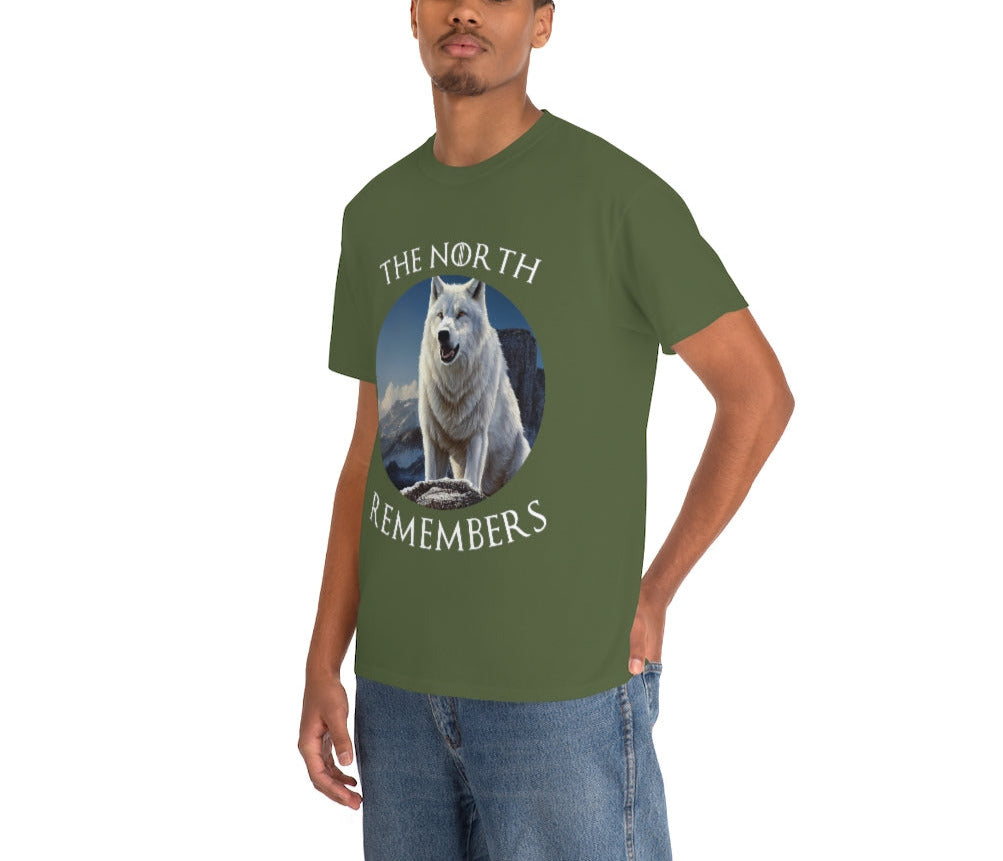 The North Remembers. Original Artwork. Unisex Heavy Cotton Tee.