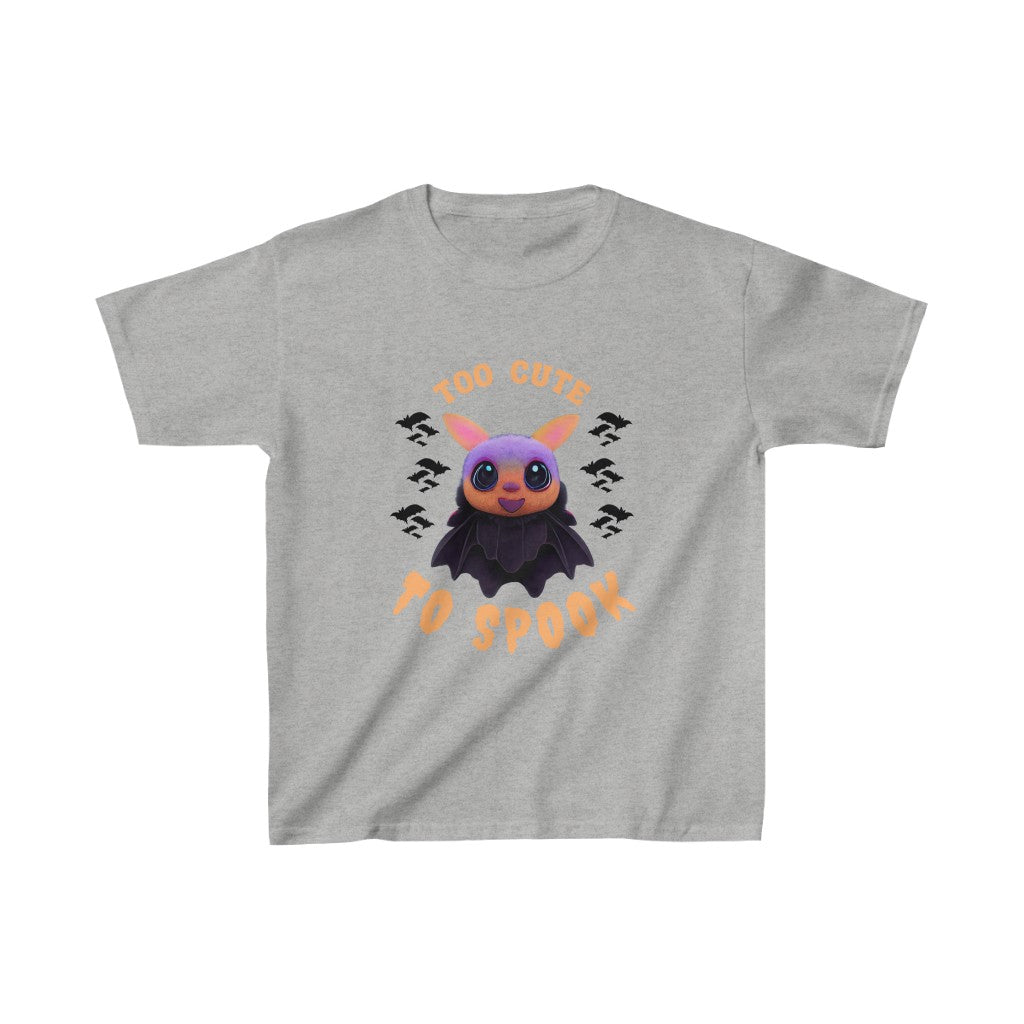 Too Cute Bat Wishing You A Happy Halloween. Unisex Heavy Cotton Tee. Kids Heavy Cotton™ Tee.