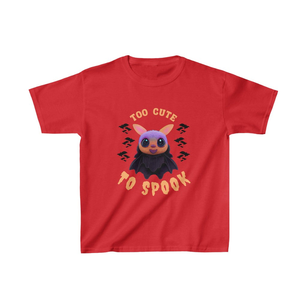 Too Cute Bat Wishing You A Happy Halloween. Unisex Heavy Cotton Tee. Kids Heavy Cotton™ Tee.