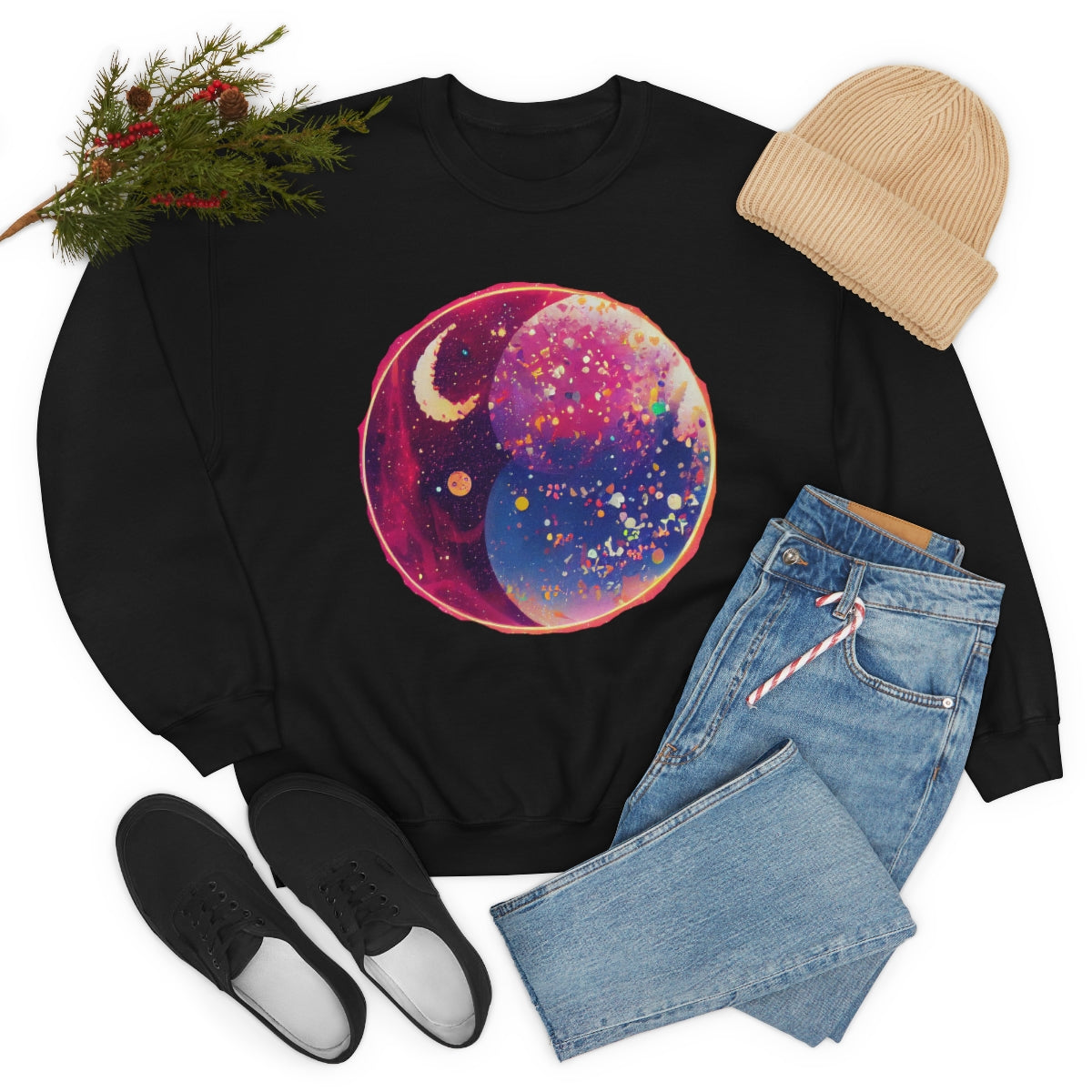 The Candy Galaxy - Original Art. Unisex Heavy Blend Crewneck Sweatshirt.