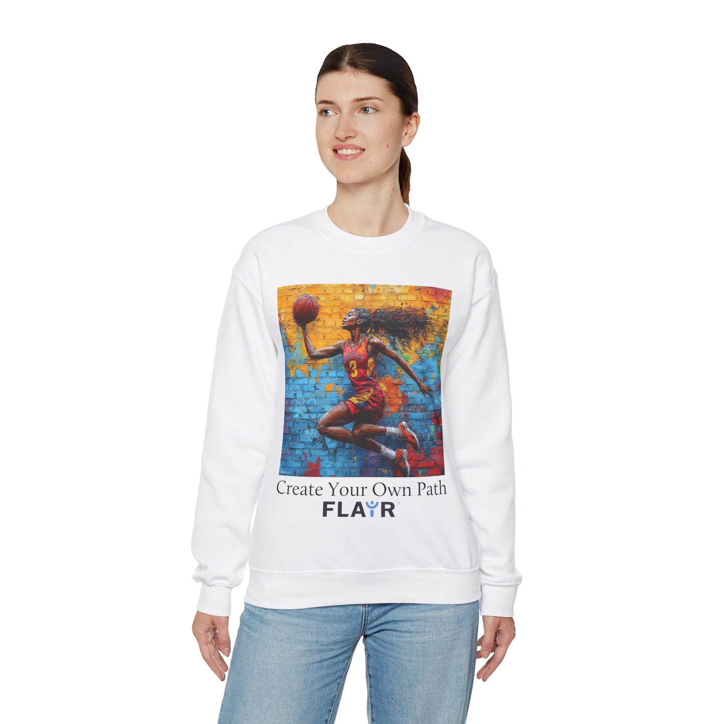 Rise And Shine with Purpose. Unisex Heavy Blend Crewneck Sweatshirt.