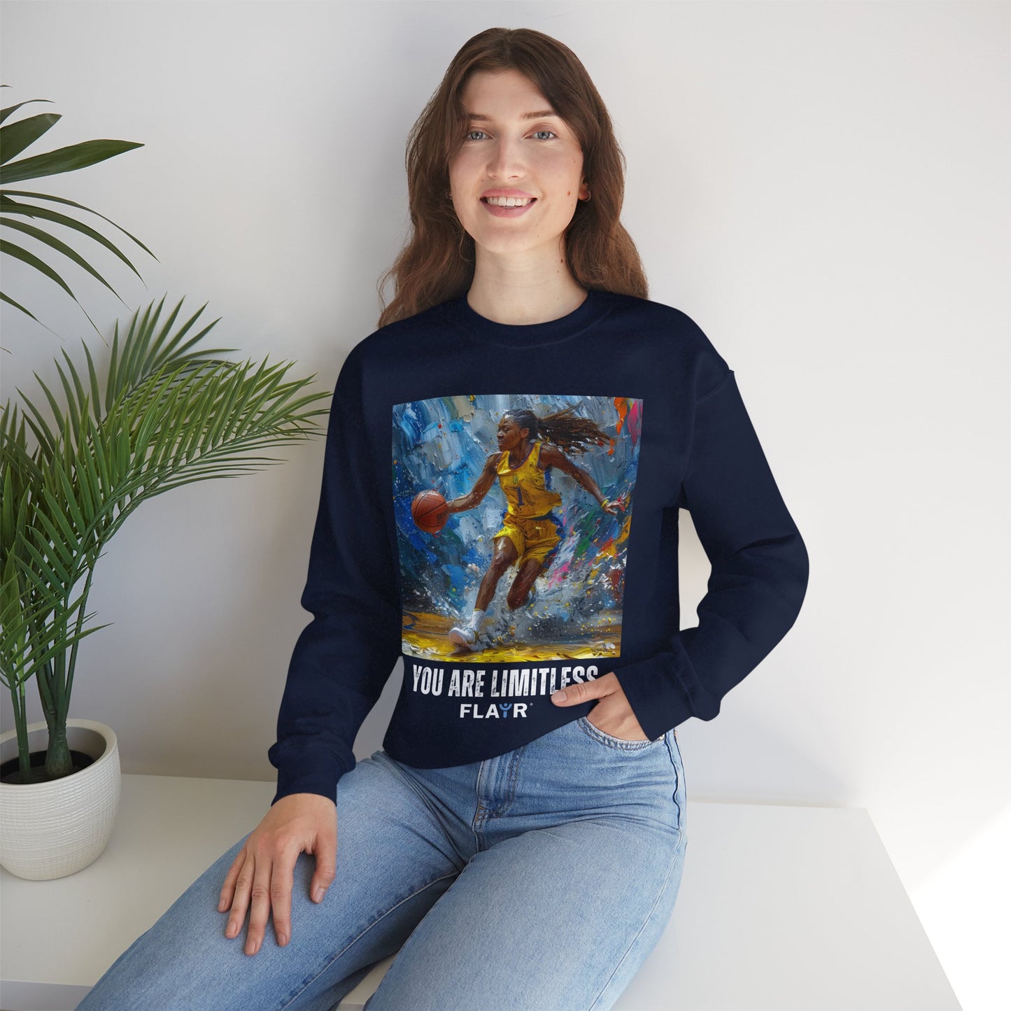 You Are Limitless. Unisex Heavy Blend Crewneck Sweatshirt.