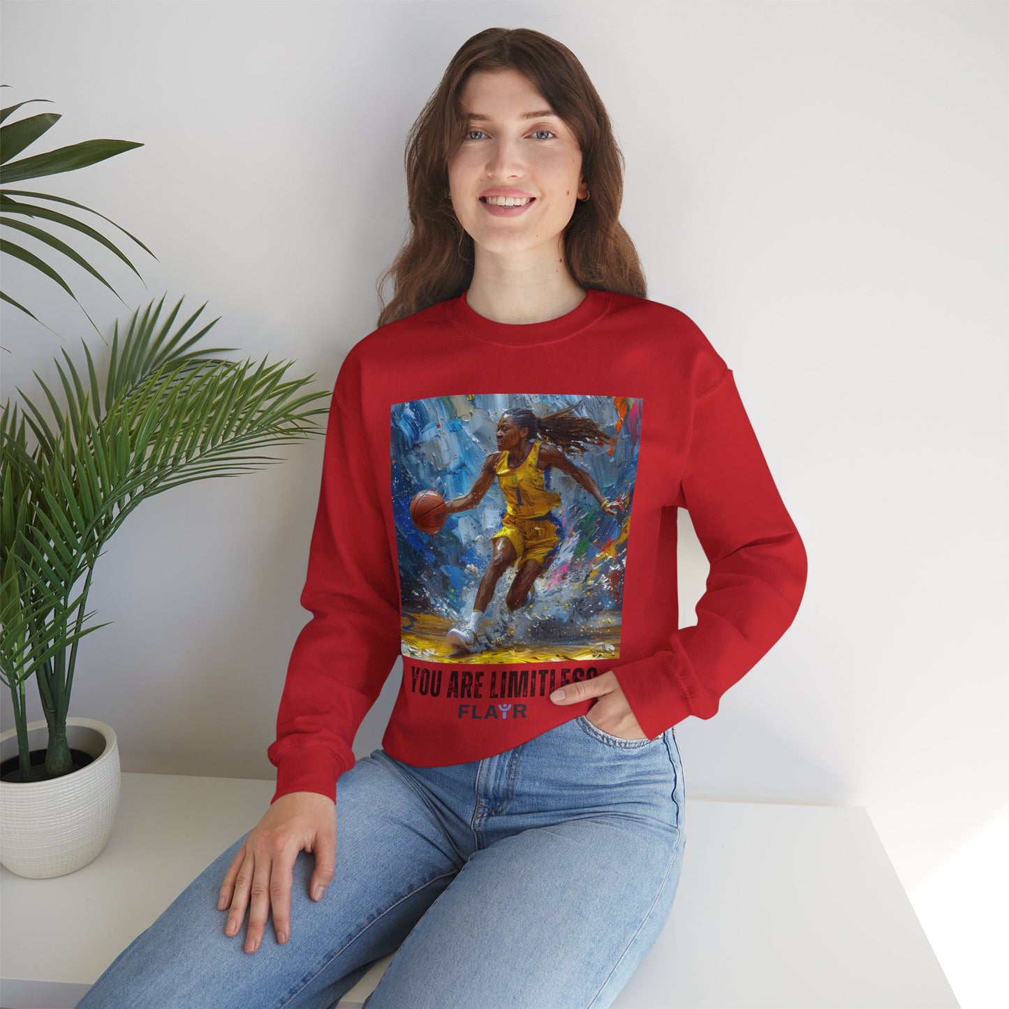 You Are Limitless. Unisex Heavy Blend Crewneck Sweatshirt.