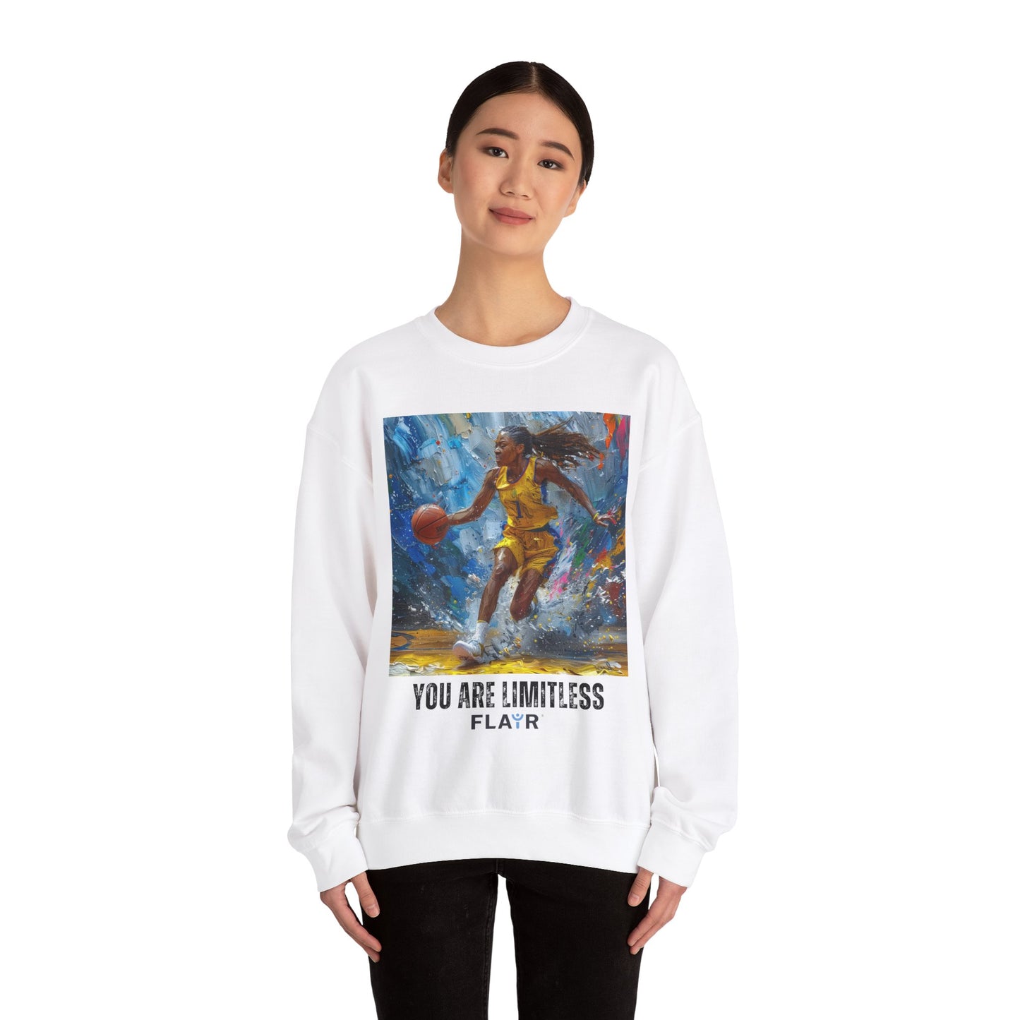 You Are Limitless. Unisex Heavy Blend Crewneck Sweatshirt.