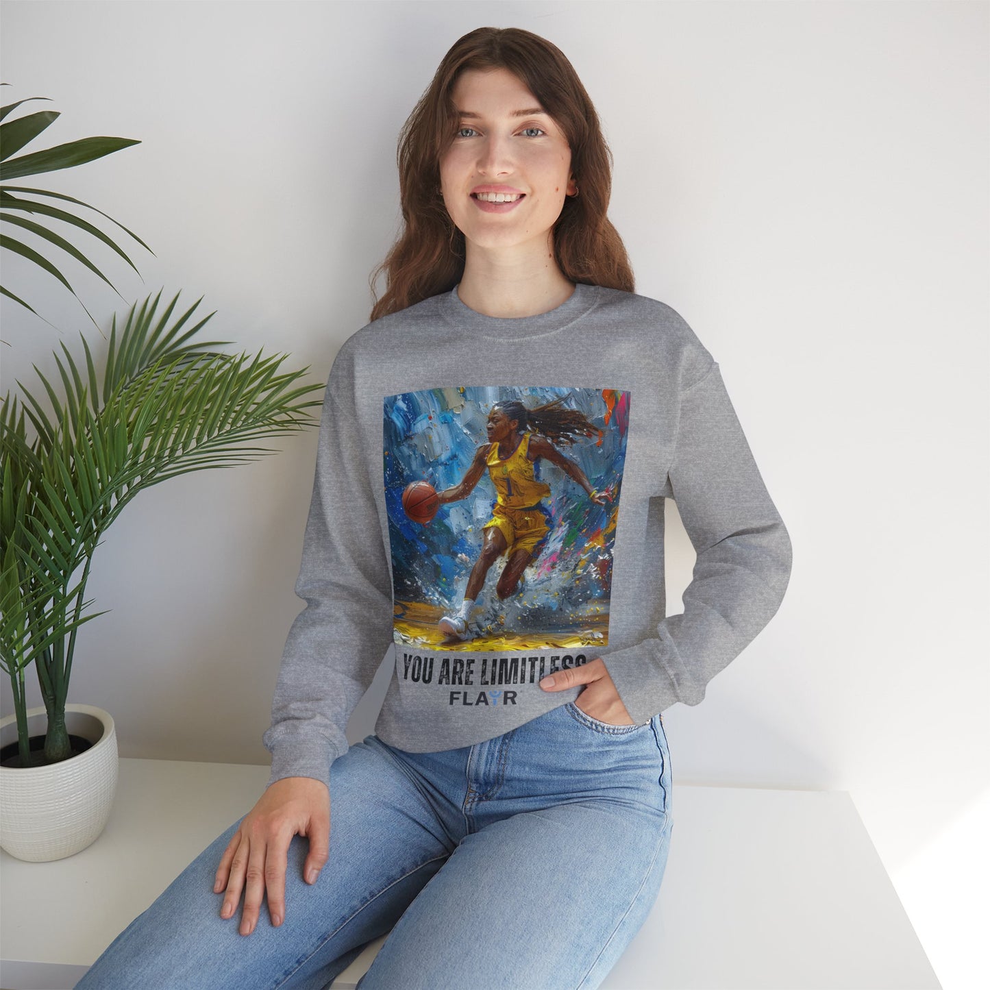 You Are Limitless. Unisex Heavy Blend Crewneck Sweatshirt.