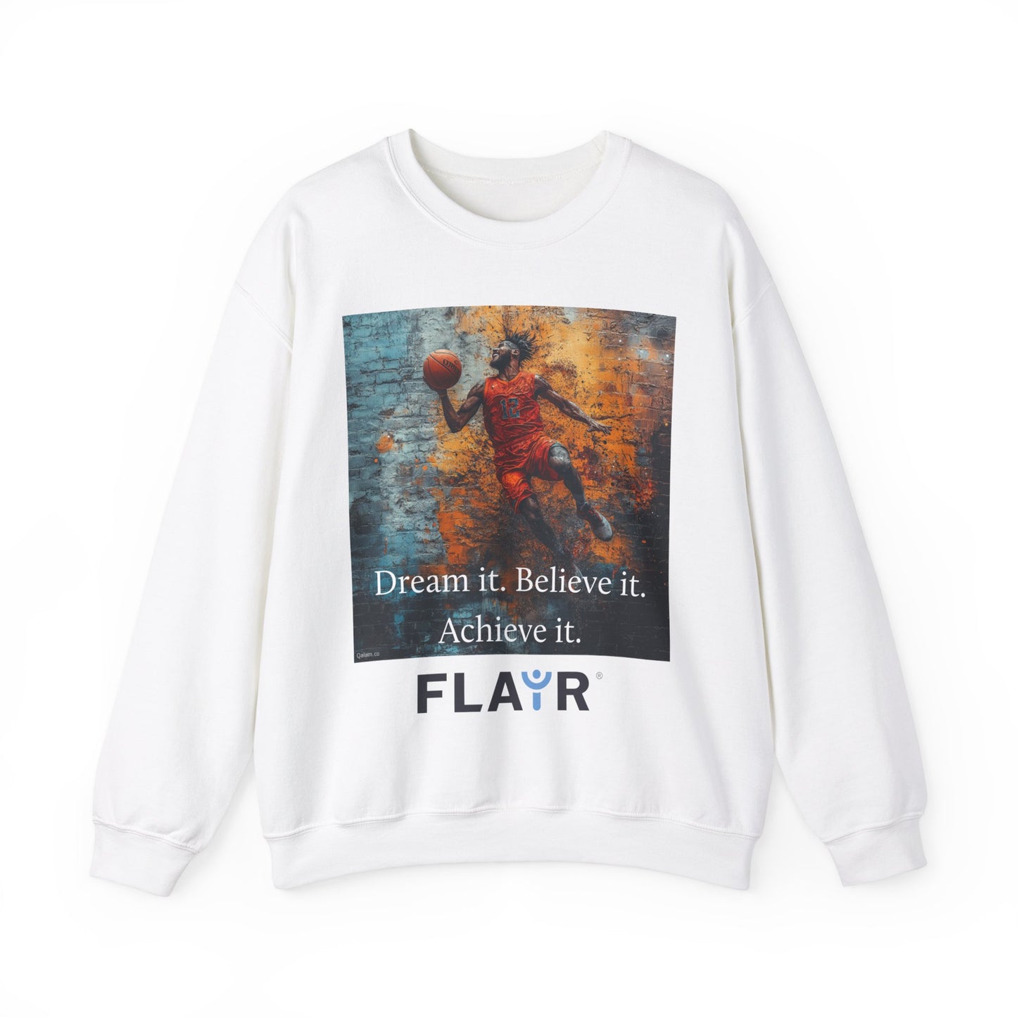 Dream it. Believe it. Achieve it. Unisex Heavy Blend Crewneck Sweatshirt.