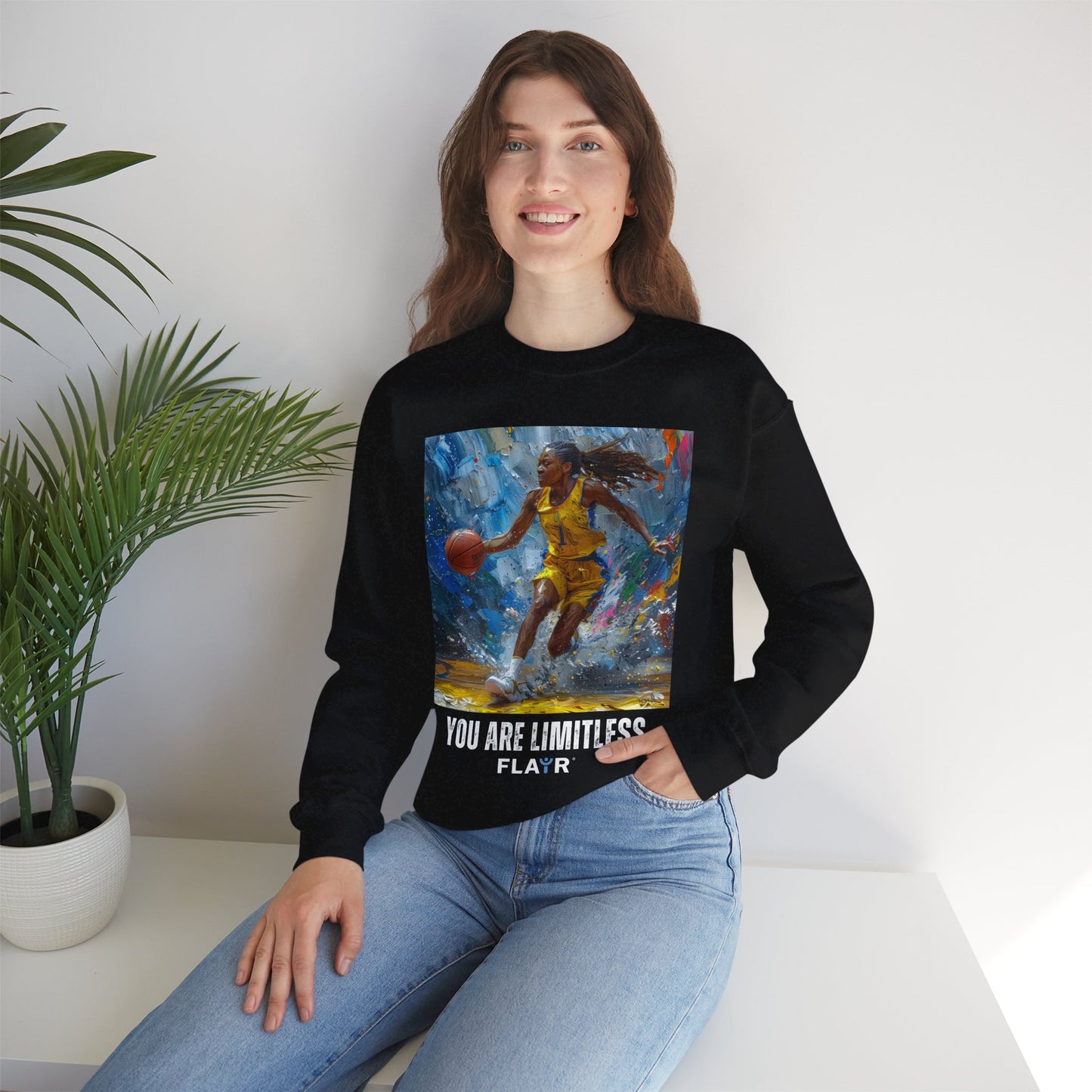 You Are Limitless. Unisex Heavy Blend Crewneck Sweatshirt.