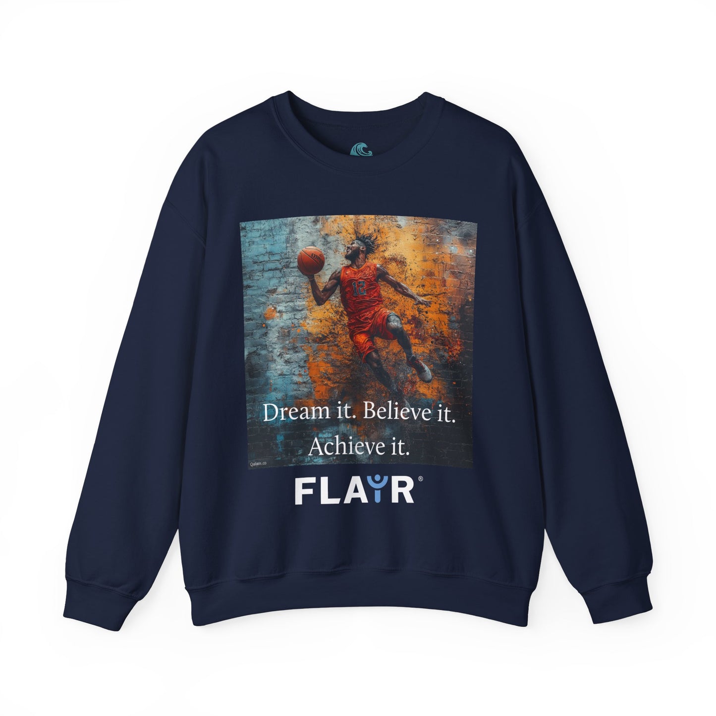 Dream it. Believe it. Achieve it. Unisex Heavy Blend Crewneck Sweatshirt.