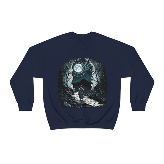 Life is a journey, enjoy the ride. Original Art. Unisex Heavy Blend Crewneck Sweatshirt.