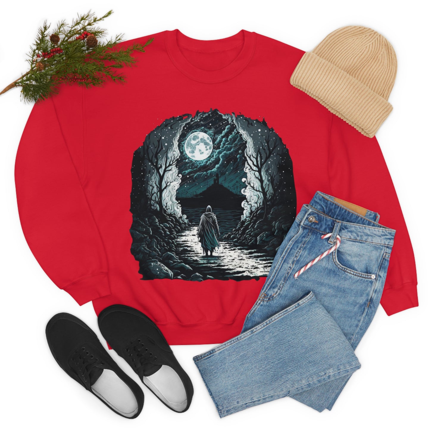 Life is a journey, enjoy the ride. Original Art. Unisex Heavy Blend Crewneck Sweatshirt.