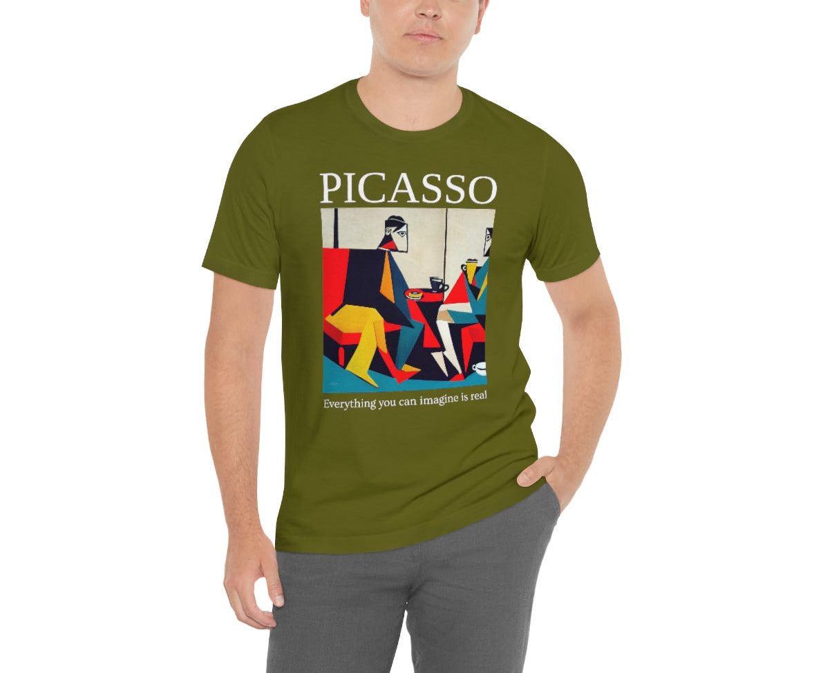 Everything You Can Imagine Is Real - Original Art Inspired By Picasso artwork. Unisex Jersey Short Sleeve Tee.