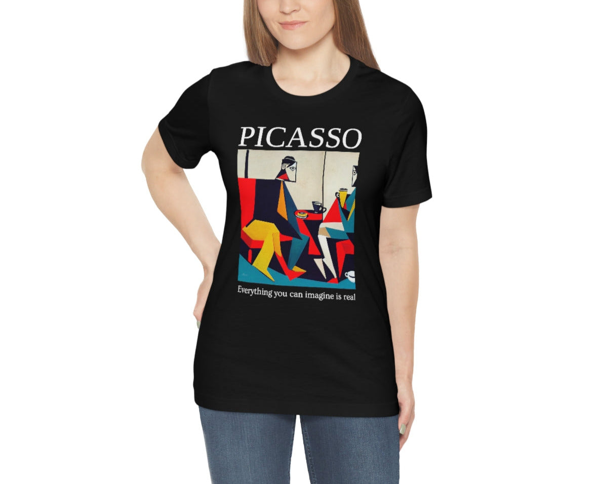 Everything You Can Imagine Is Real - Original Art Inspired By Picasso artwork. Unisex Jersey Short Sleeve Tee.