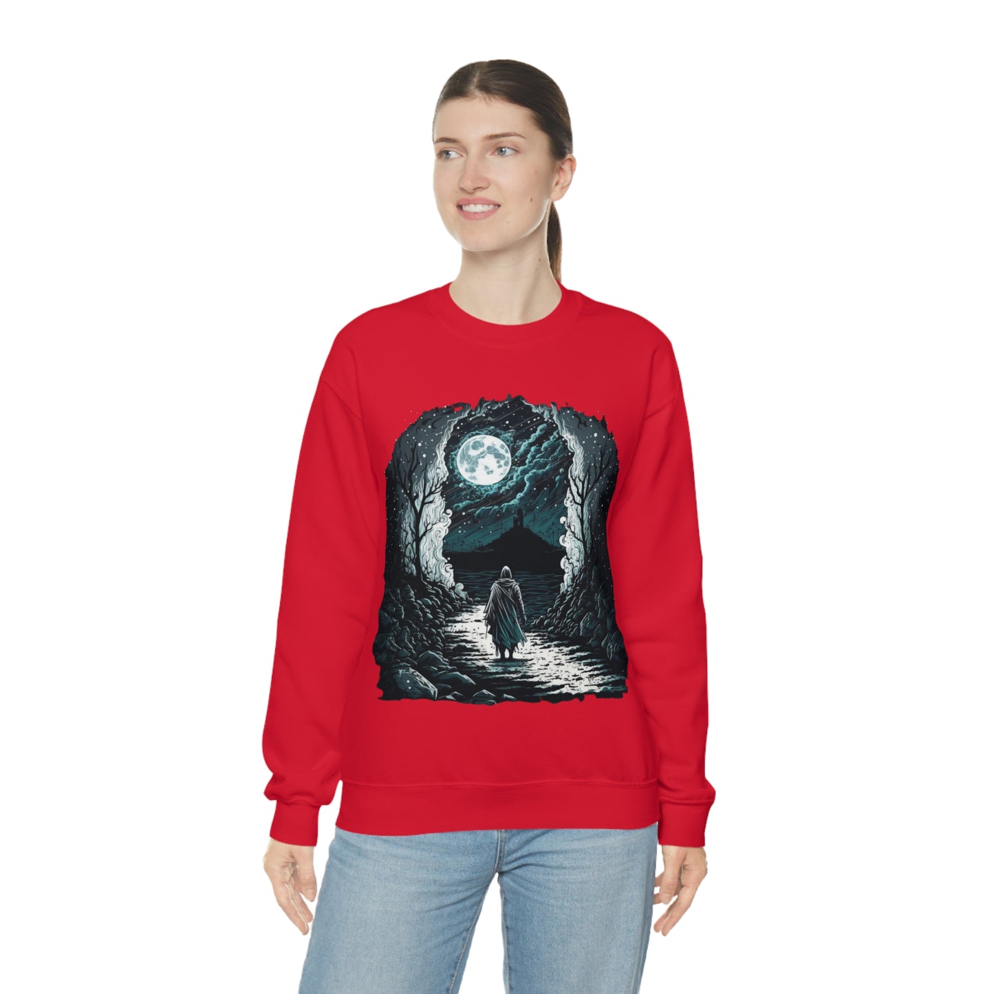 Life is a journey, enjoy the ride. Original Art. Unisex Heavy Blend Crewneck Sweatshirt.