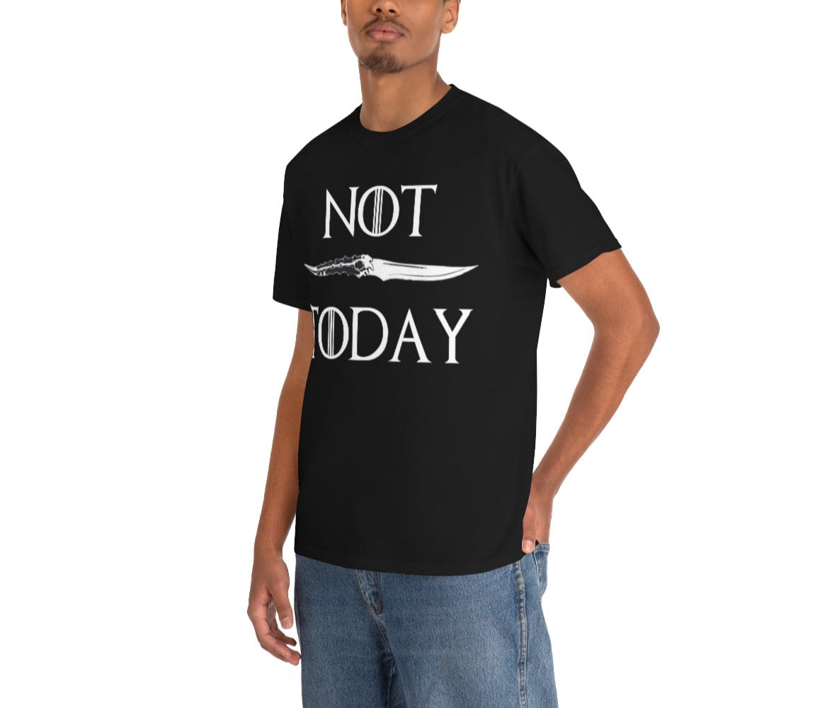 Not Today. Unisex Heavy Cotton Tee.