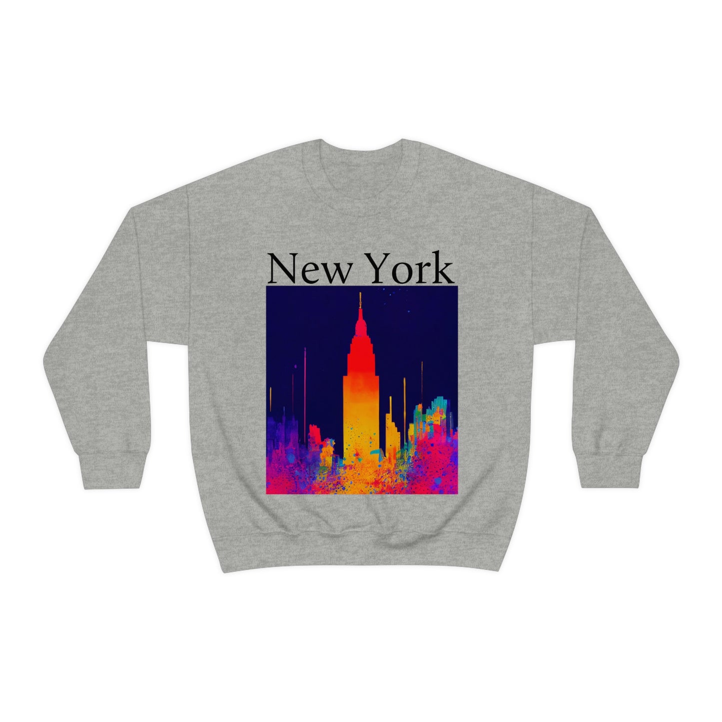 Empire State Of Creative. Original Art. Unisex Heavy Blend Crewneck Sweatshirt.