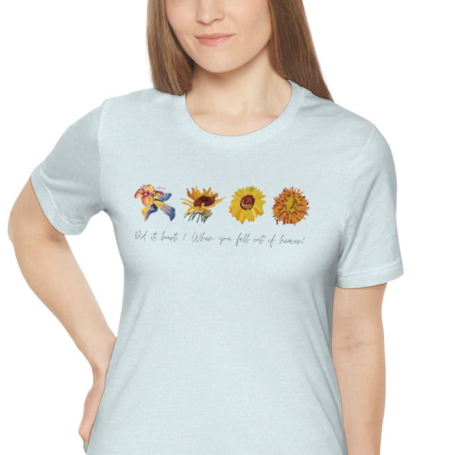 Wildflowers and Sunflowers Shirt. Unisex Jersey Short Sleeve Tee.