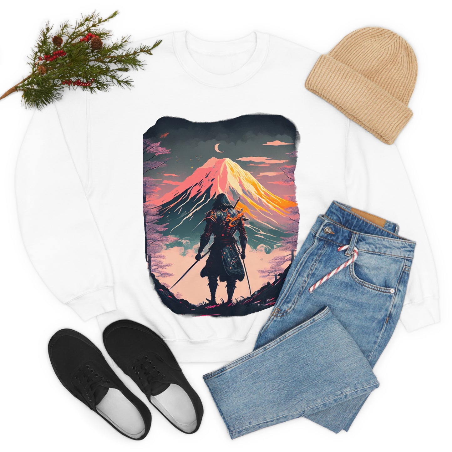 Wander often, wonder always. Original Art. Unisex Heavy Blend Crewneck Sweatshirt.