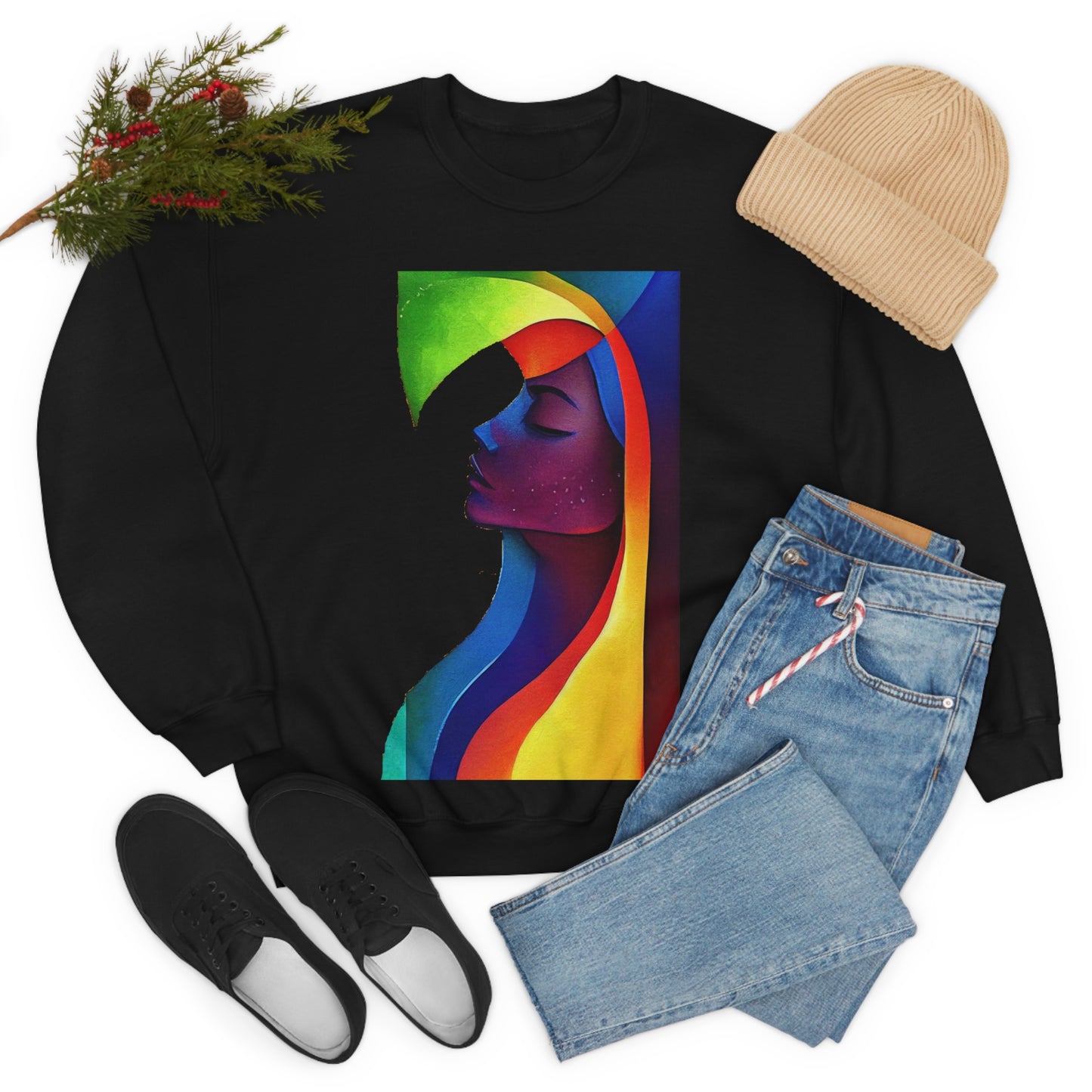 Depth Of Feelings. Original Art. Unisex Heavy Blend Crewneck Sweatshirt.