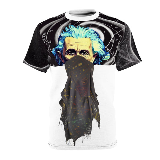 Albert Einstein Rebellion Original Art. AOP Cut & Sew Tee.