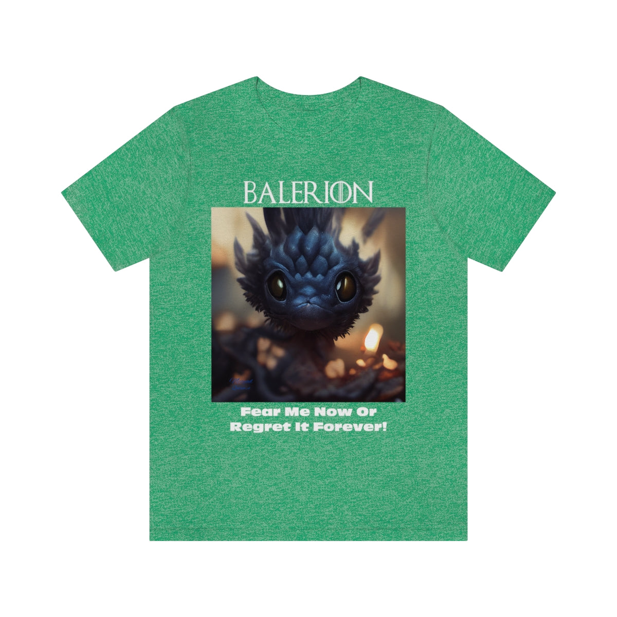 Funny Baby Balerion Dragon. Original Art. Unisex Jersey Short Sleeve Tee.
