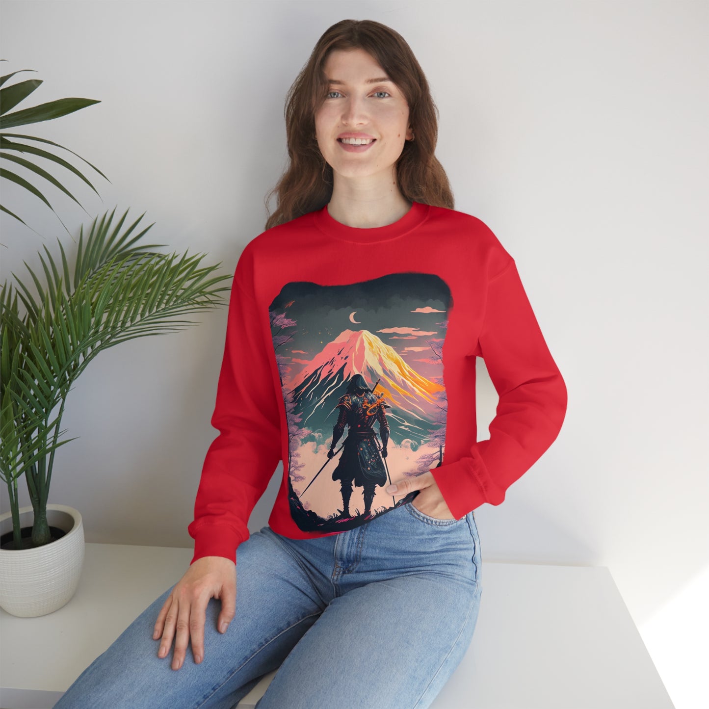 Wander often, wonder always. Original Art. Unisex Heavy Blend Crewneck Sweatshirt.