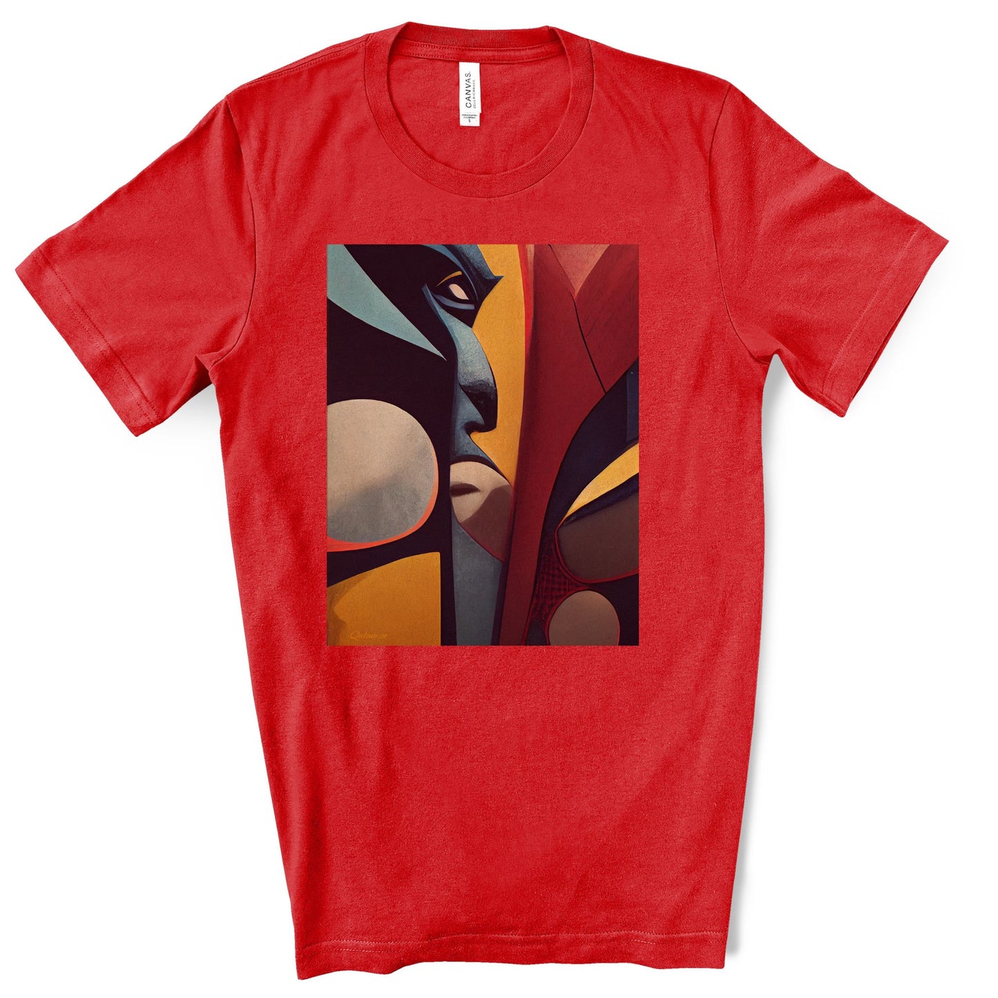 Good Vs. Evil Contemporary Original Art. Original Art. Unisex Jersey Short Sleeve Tee.