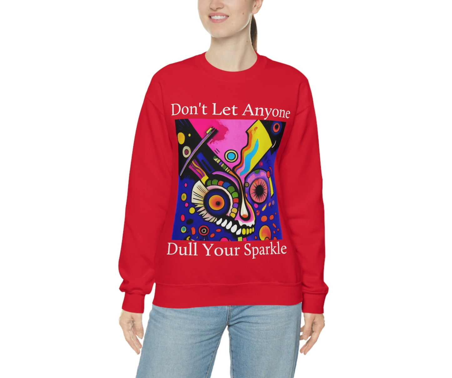 Express Yourself. Original Art. Unisex Heavy Blend Crewneck Sweatshirt.