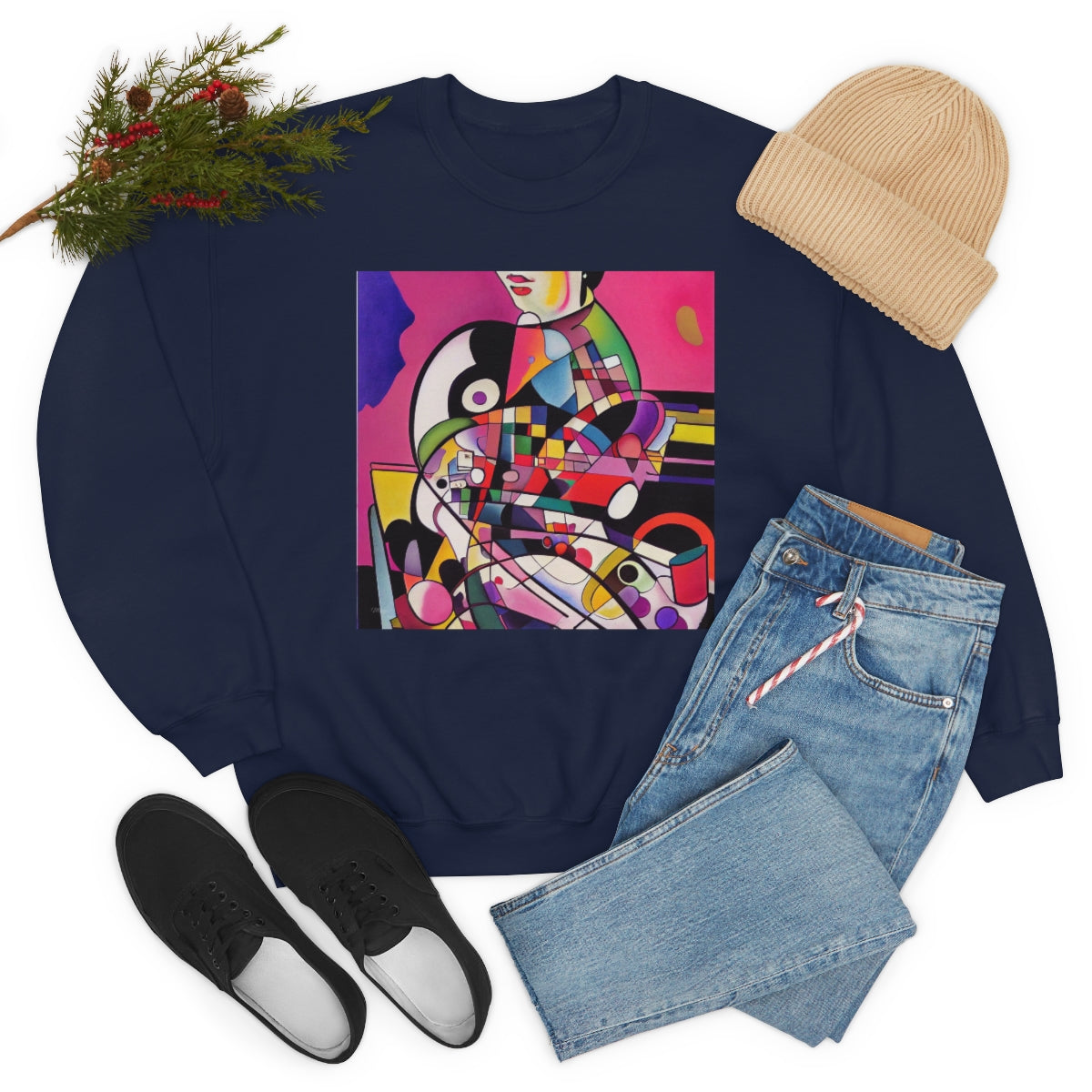 Multitasking - Original Art. Unisex Heavy Blend Crewneck Sweatshirt.
